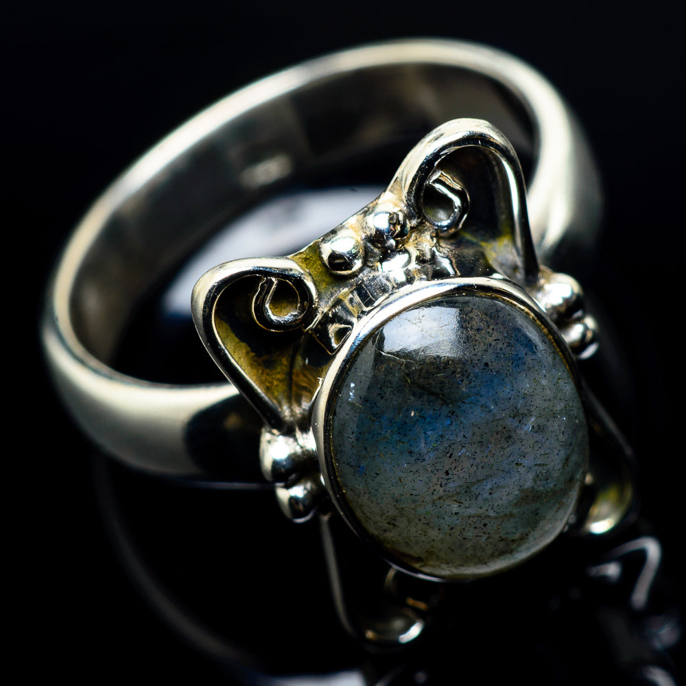 Labradorite Rings handcrafted by Ana Silver Co - RING24068
