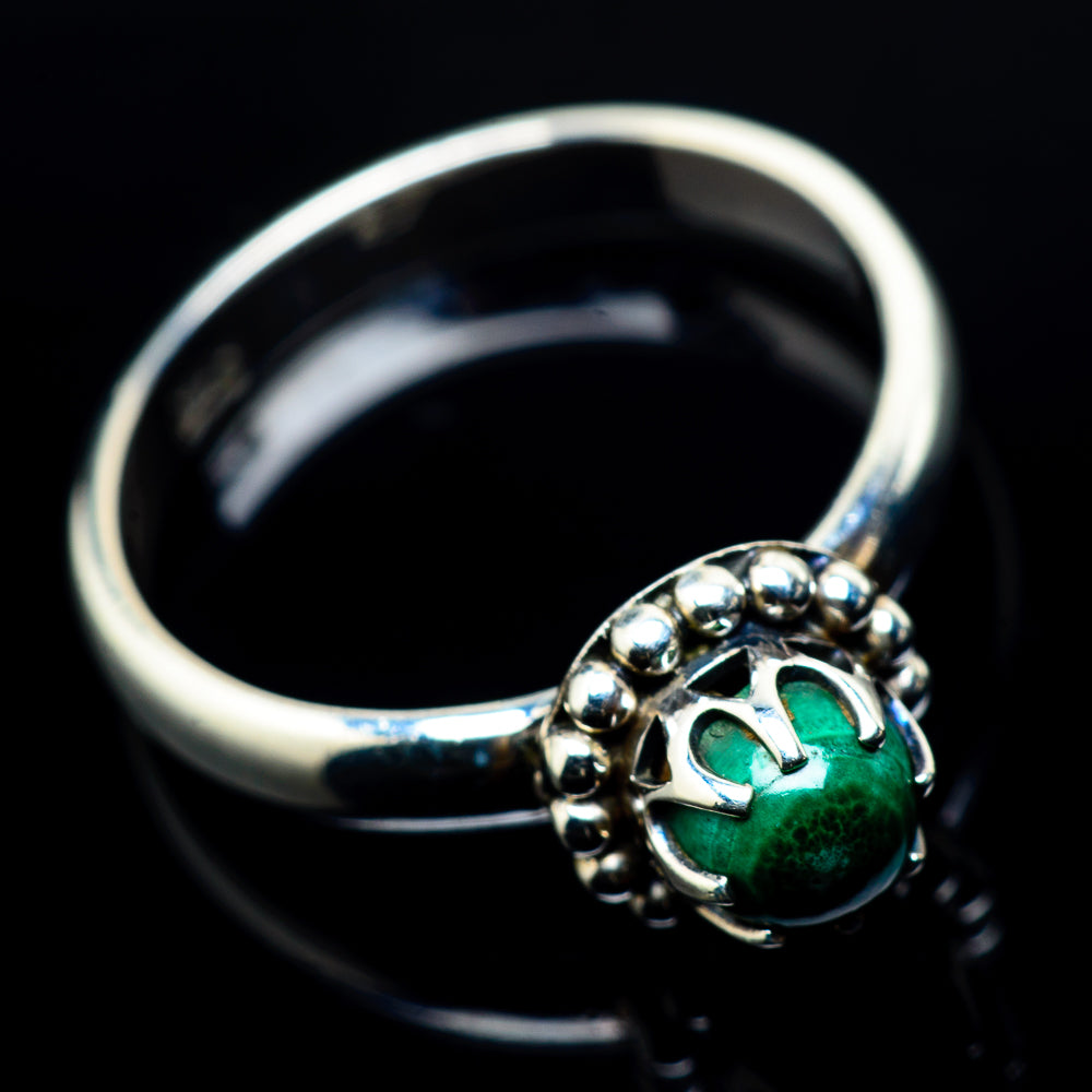 Malachite Rings handcrafted by Ana Silver Co - RING24100