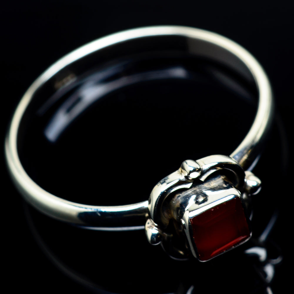 Red Onyx Rings handcrafted by Ana Silver Co - RING24107