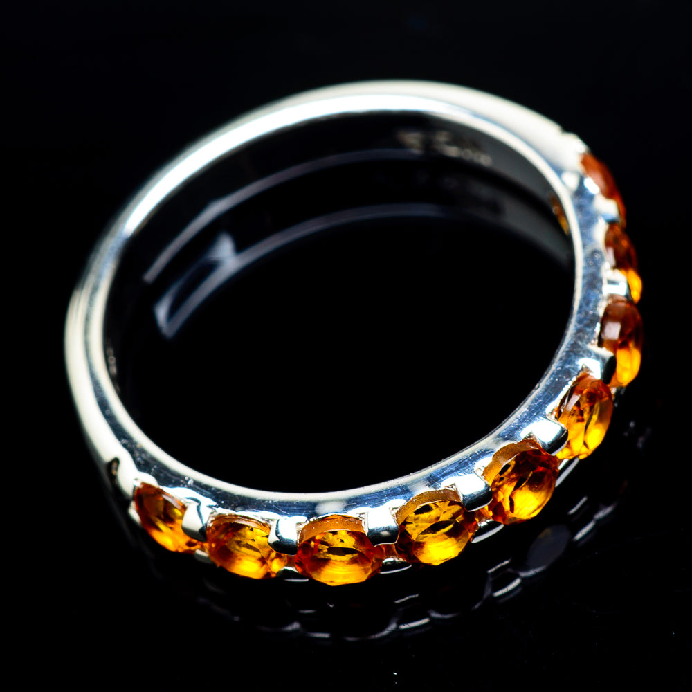 Mandarin Citrine Rings handcrafted by Ana Silver Co - RING24198