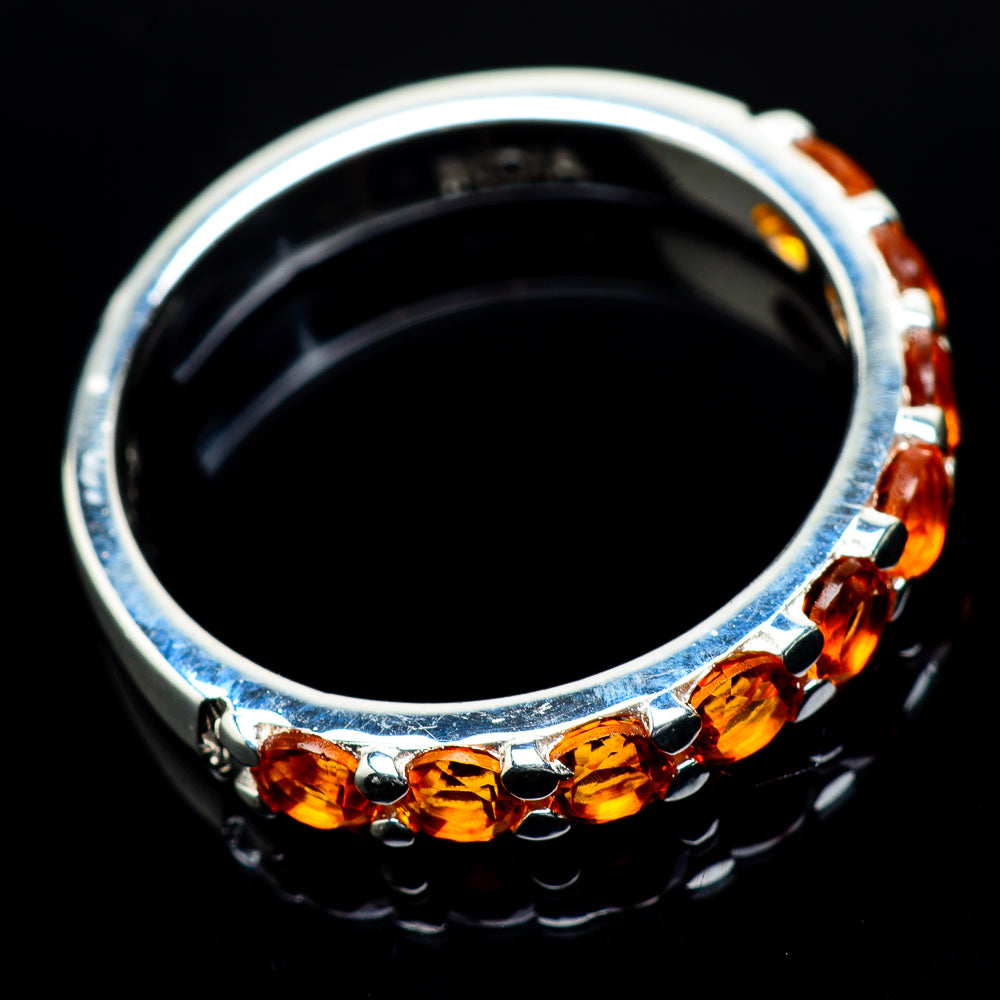 Mandarin Citrine Rings handcrafted by Ana Silver Co - RING24300