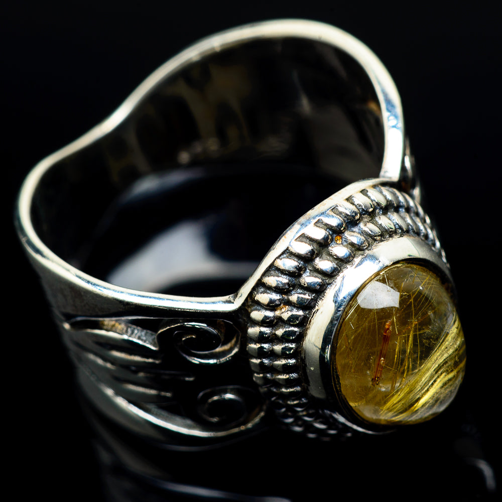 Rutilated Quartz Rings handcrafted by Ana Silver Co - RING24366