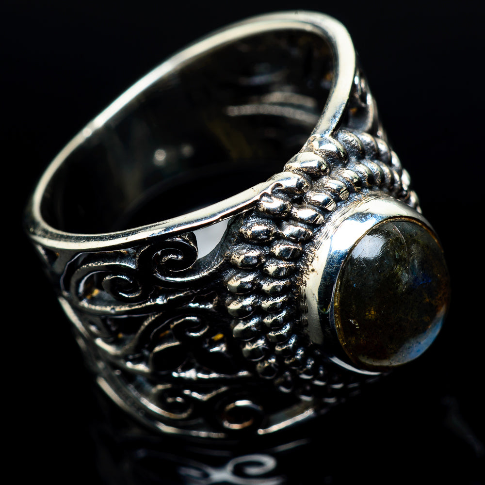 Labradorite Rings handcrafted by Ana Silver Co - RING24398
