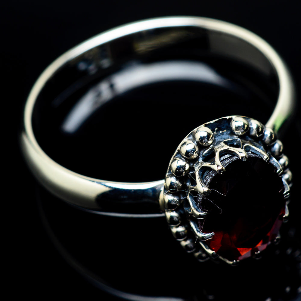 Garnet Rings handcrafted by Ana Silver Co - RING24414