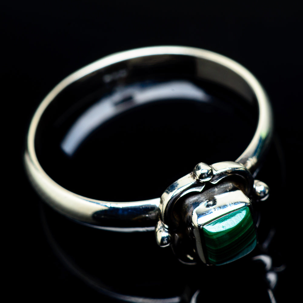 Malachite Rings handcrafted by Ana Silver Co - RING24591