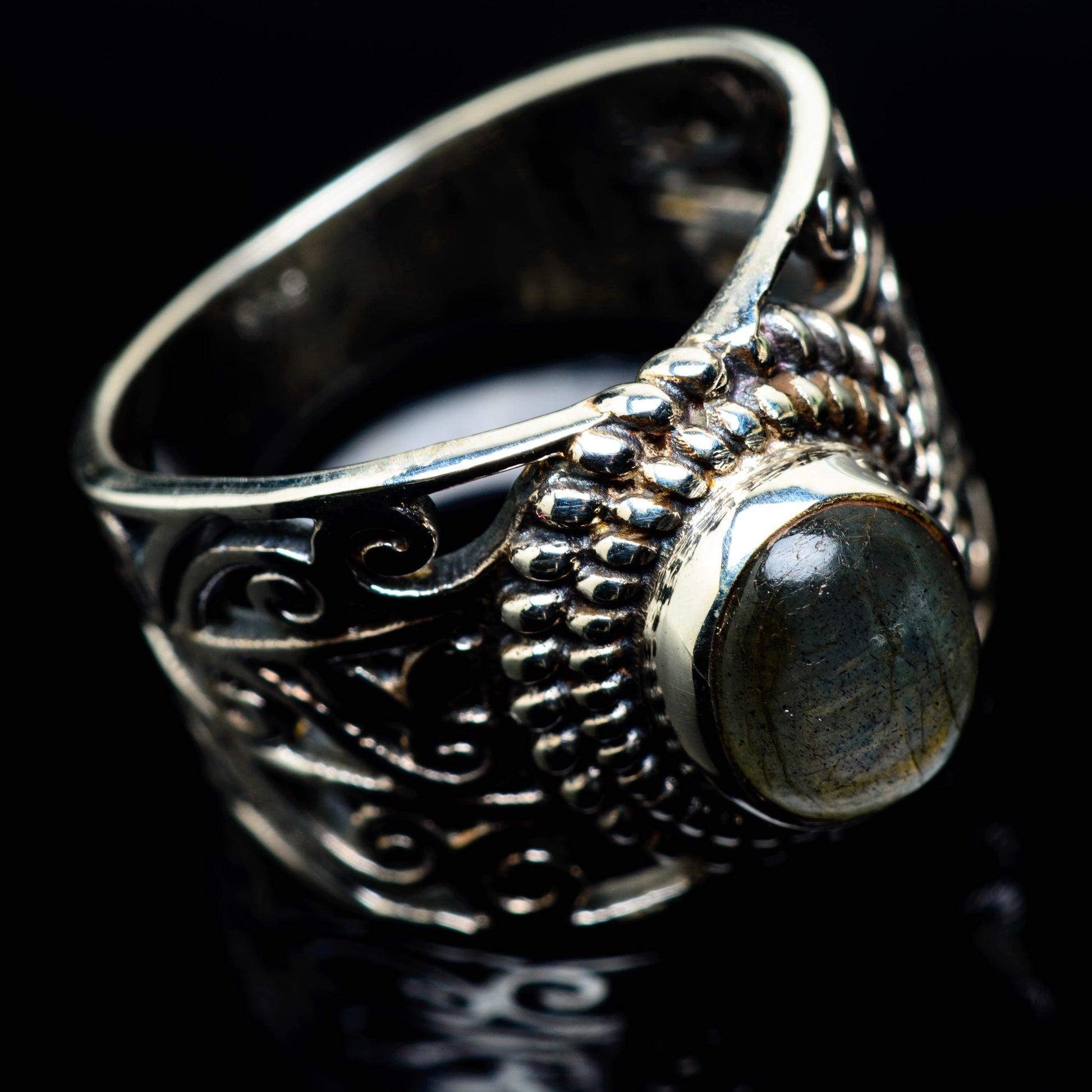 Labradorite Rings handcrafted by Ana Silver Co - RING24687