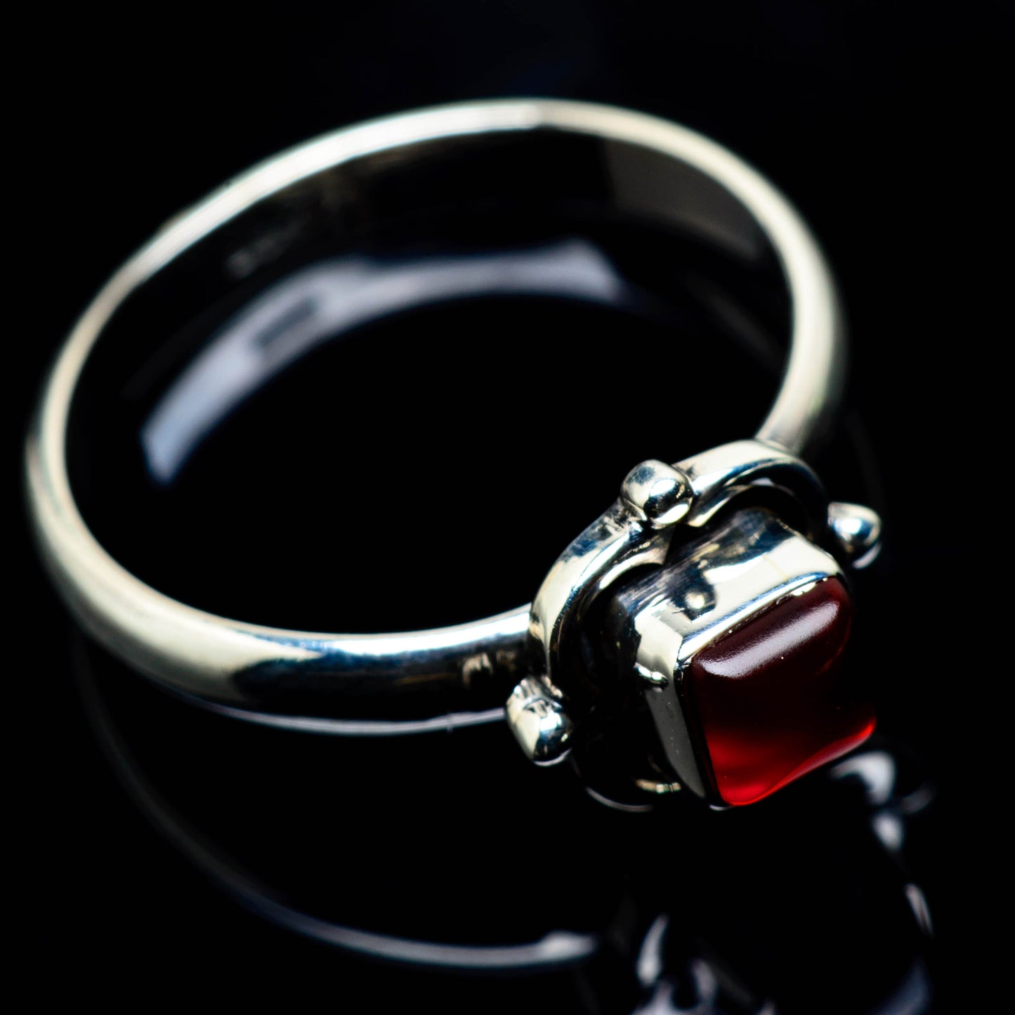 Red Onyx Rings handcrafted by Ana Silver Co - RING24699