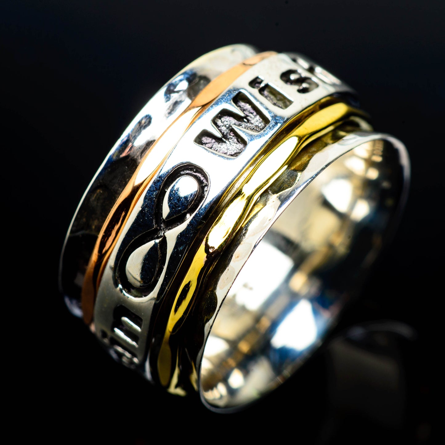 Meditation Spinner Rings handcrafted by Ana Silver Co - RING24706