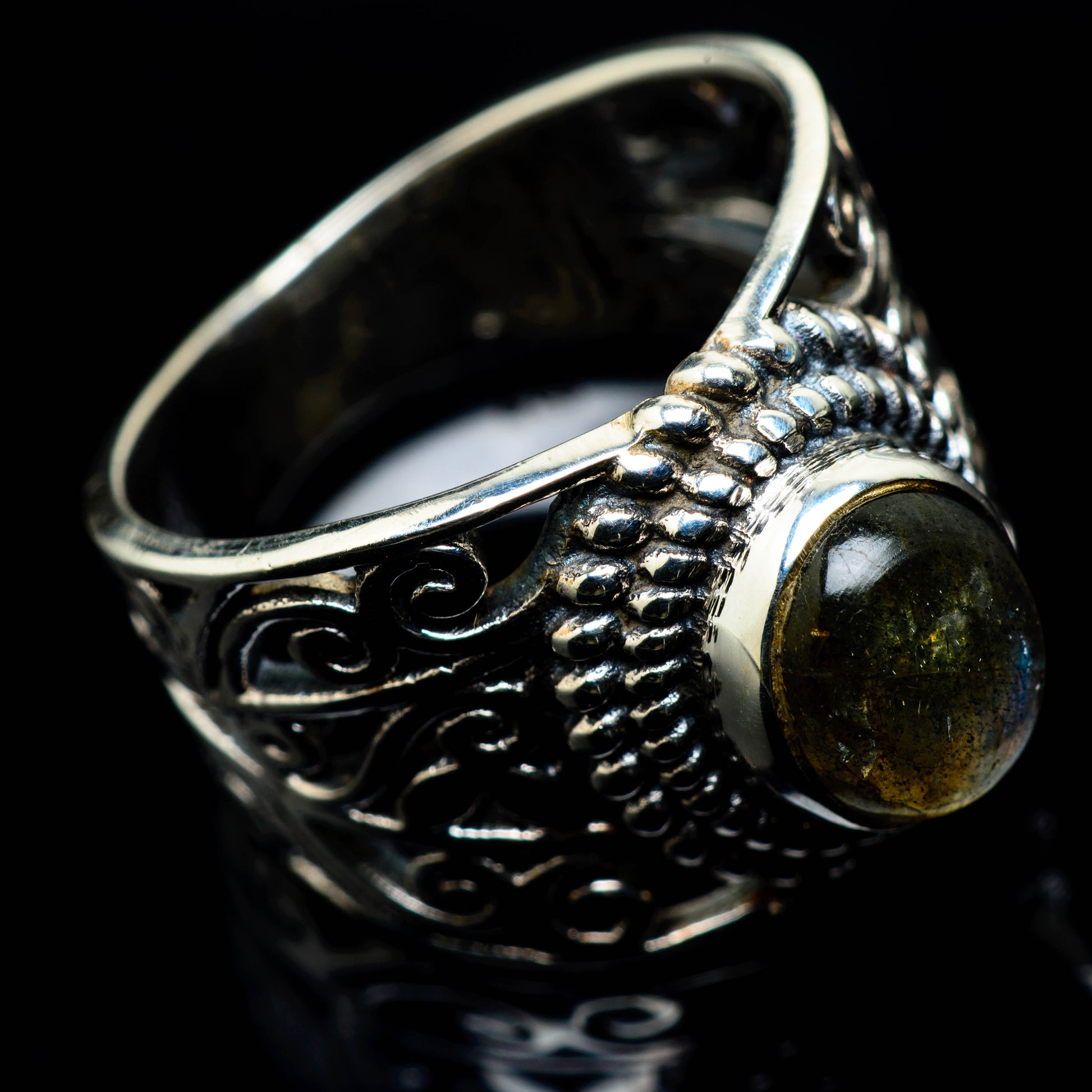 Labradorite Rings handcrafted by Ana Silver Co - RING24752