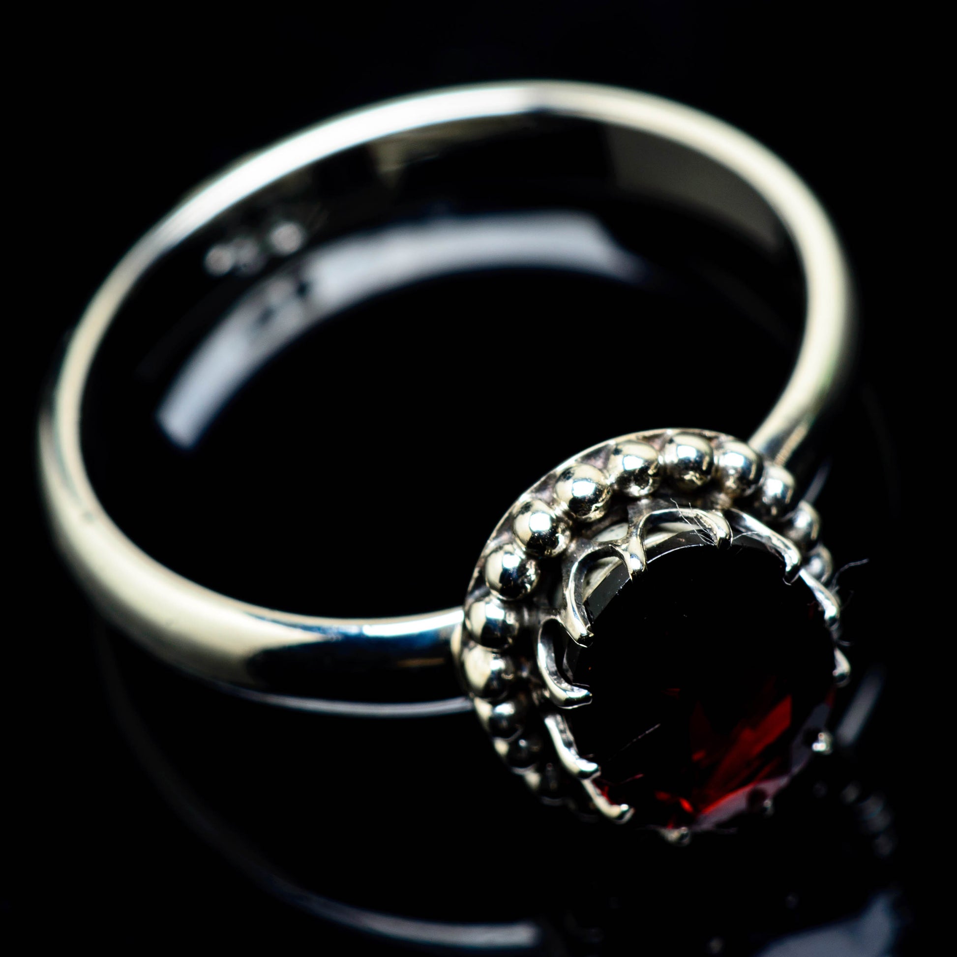 Garnet Rings handcrafted by Ana Silver Co - RING24821