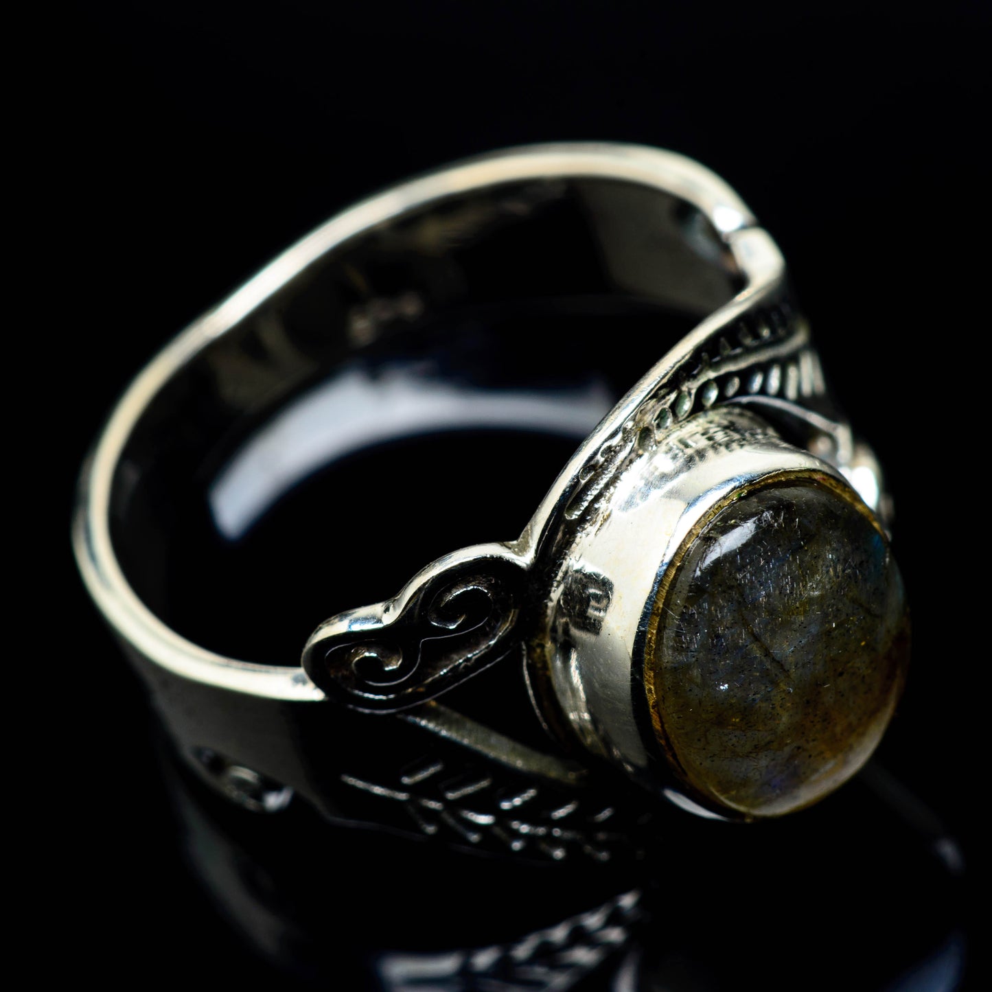Labradorite Rings handcrafted by Ana Silver Co - RING24895