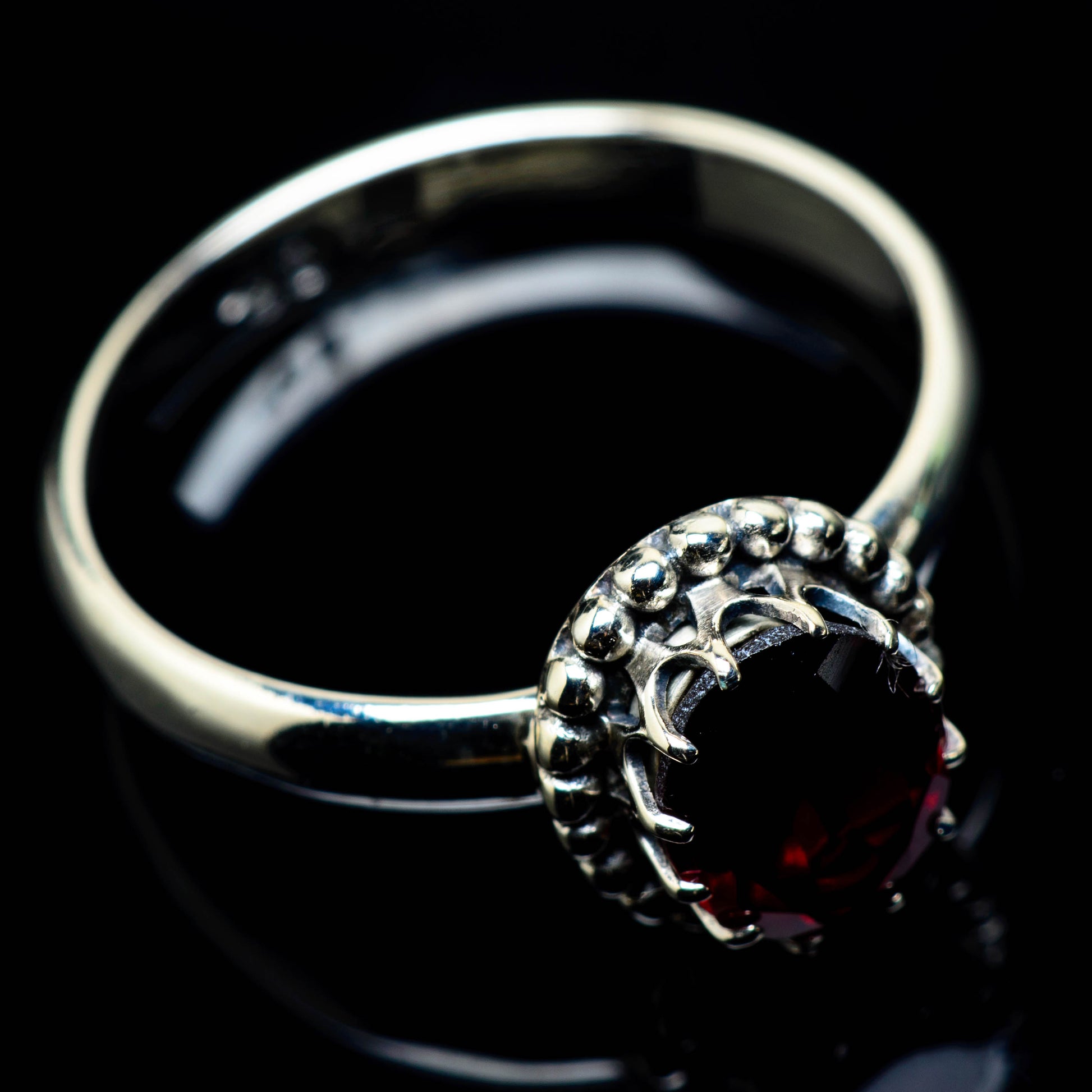 Garnet Rings handcrafted by Ana Silver Co - RING24908