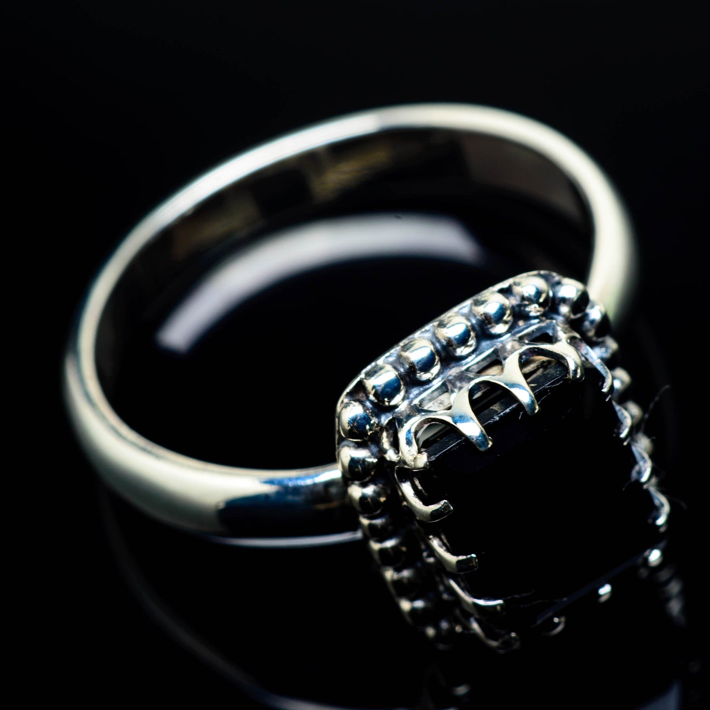 Black Onyx Rings handcrafted by Ana Silver Co - RING24913