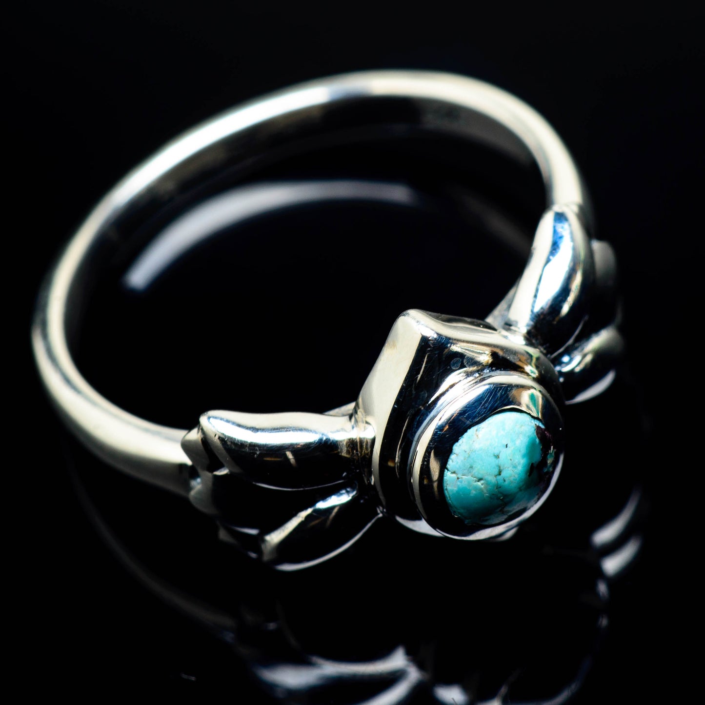 Tibetan Turquoise Rings handcrafted by Ana Silver Co - RING24922