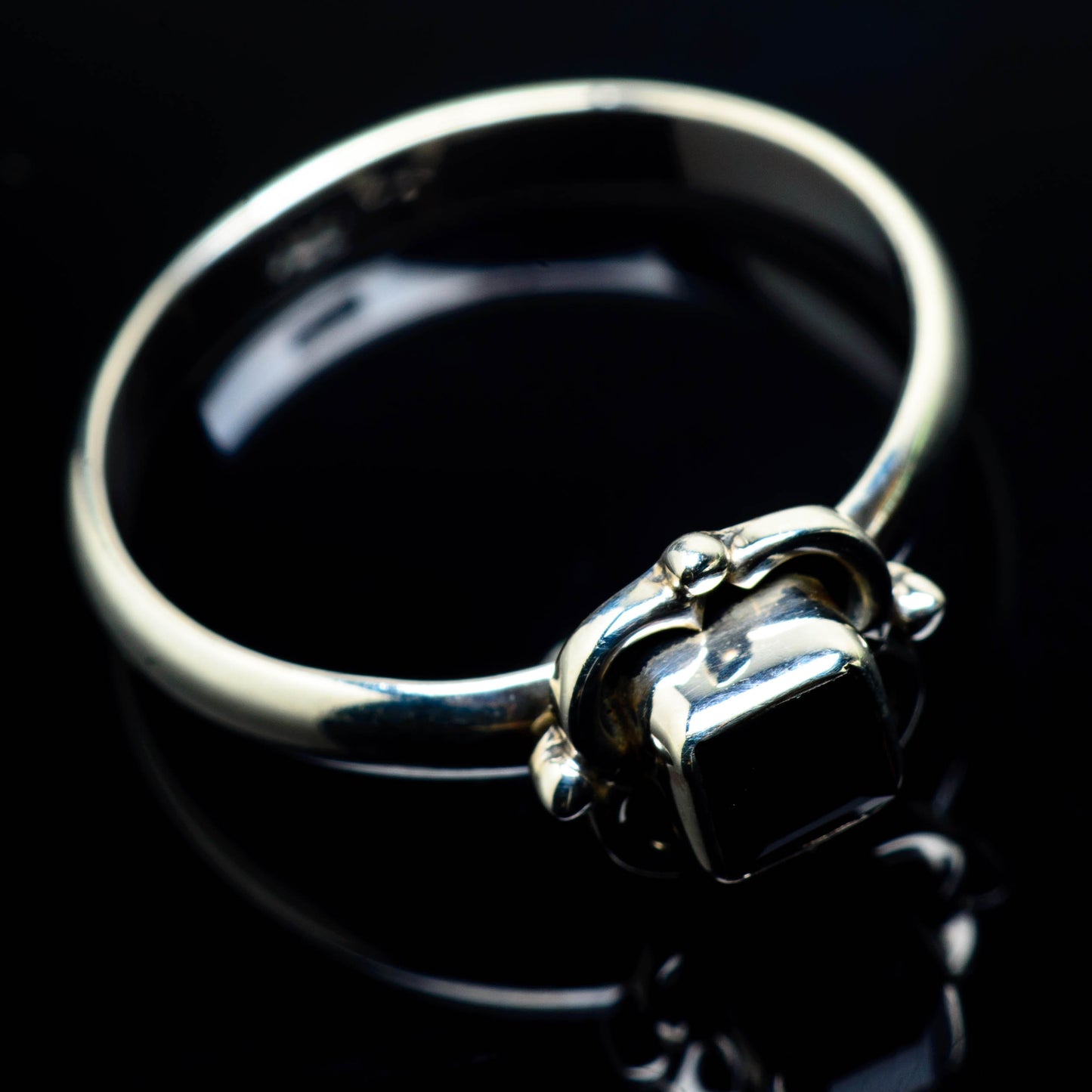 Black Onyx Rings handcrafted by Ana Silver Co - RING24969