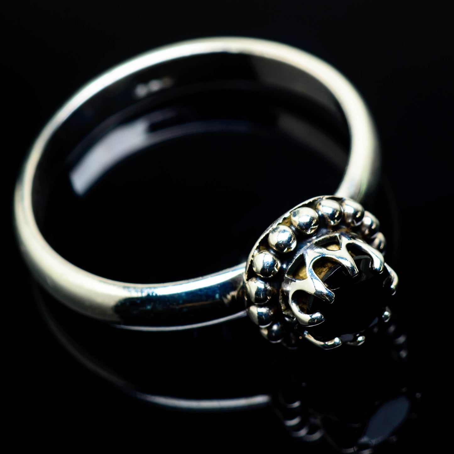 Black Onyx Rings handcrafted by Ana Silver Co - RING24997