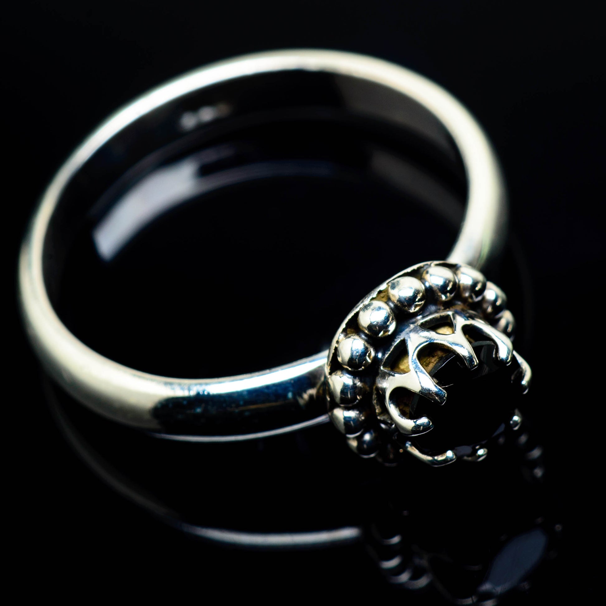 Black Onyx Rings handcrafted by Ana Silver Co - RING24997