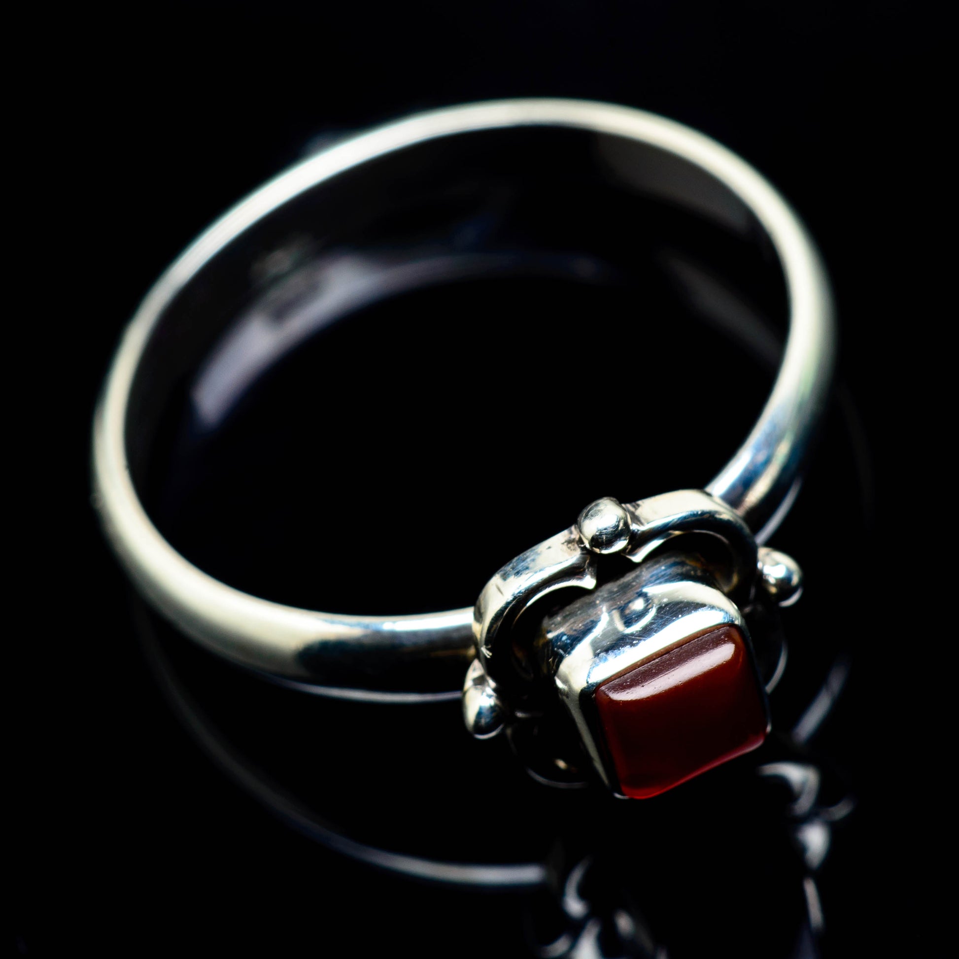 Red Onyx Rings handcrafted by Ana Silver Co - RING25014