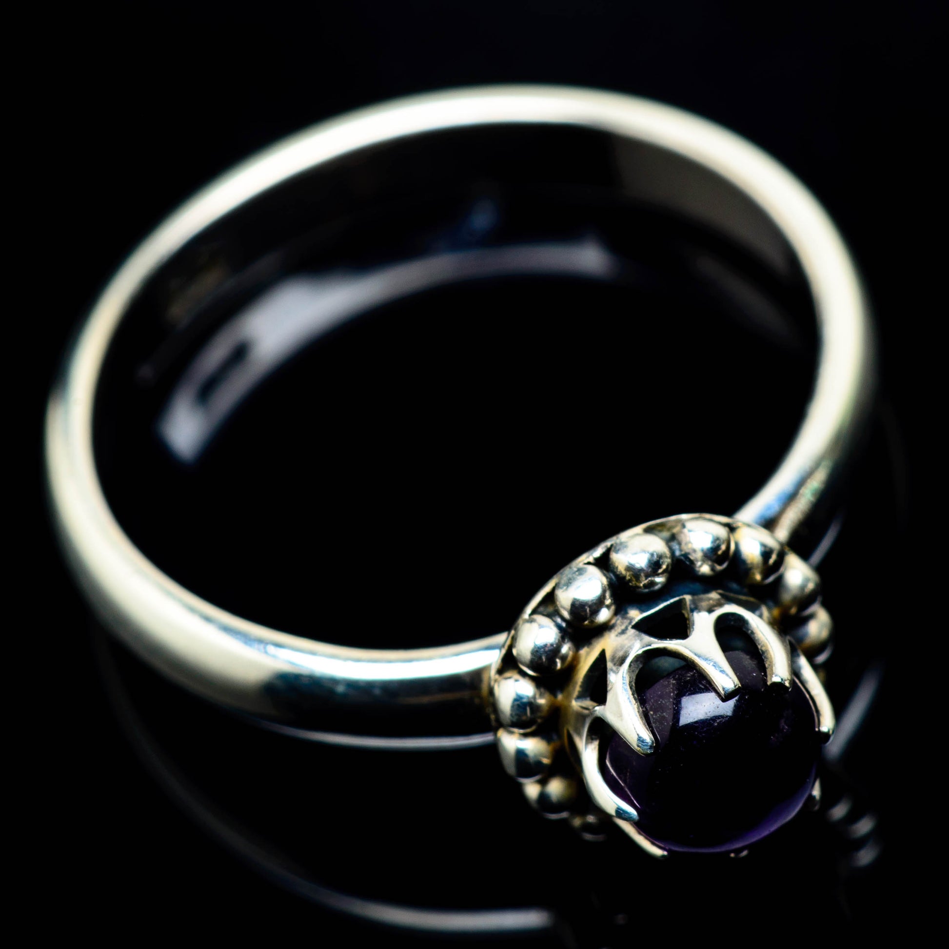 Amethyst Rings handcrafted by Ana Silver Co - RING25041