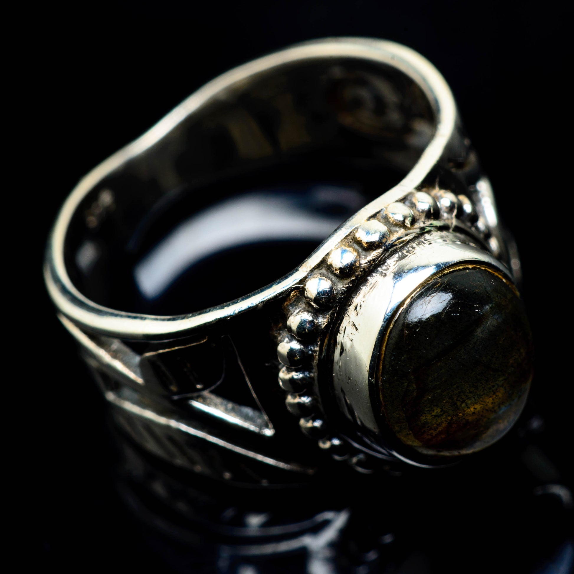 Labradorite Rings handcrafted by Ana Silver Co - RING25054