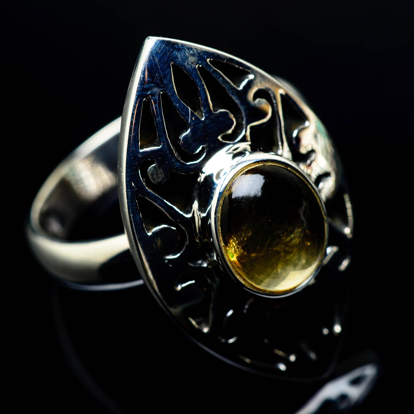 Citrine Rings handcrafted by Ana Silver Co - RING25066