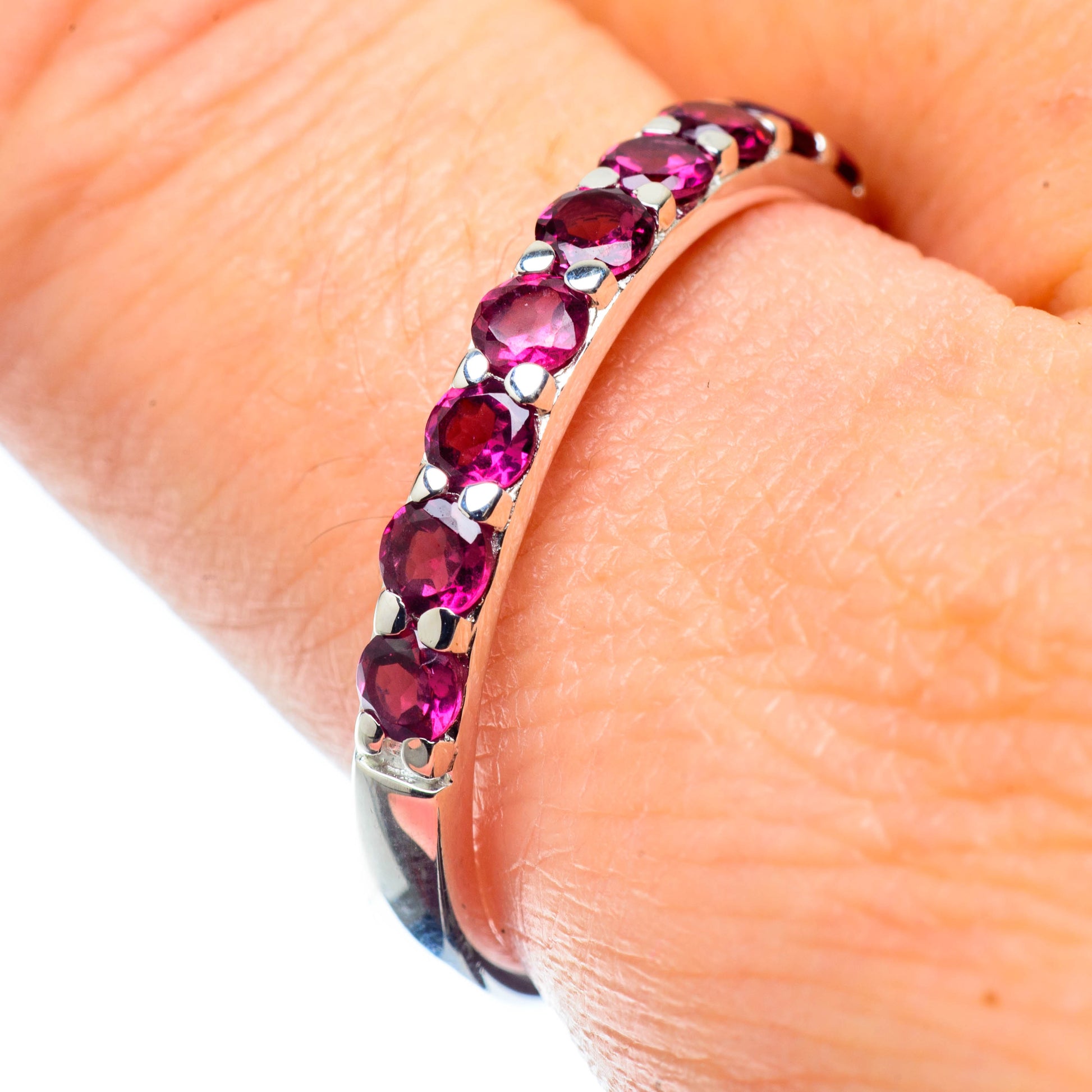 Pink Tourmaline Rings handcrafted by Ana Silver Co - RING25101