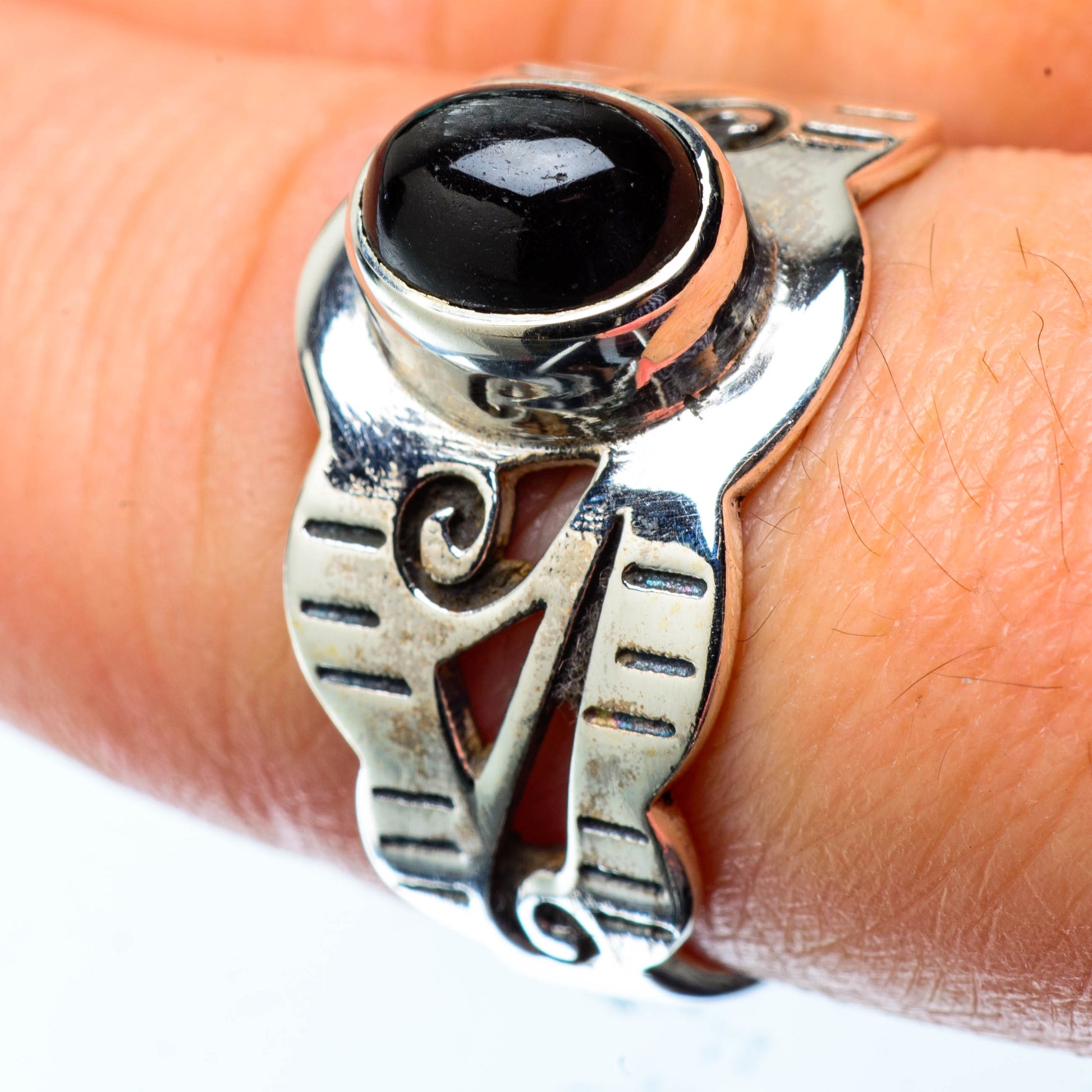 Black Onyx Rings handcrafted by Ana Silver Co - RING25137