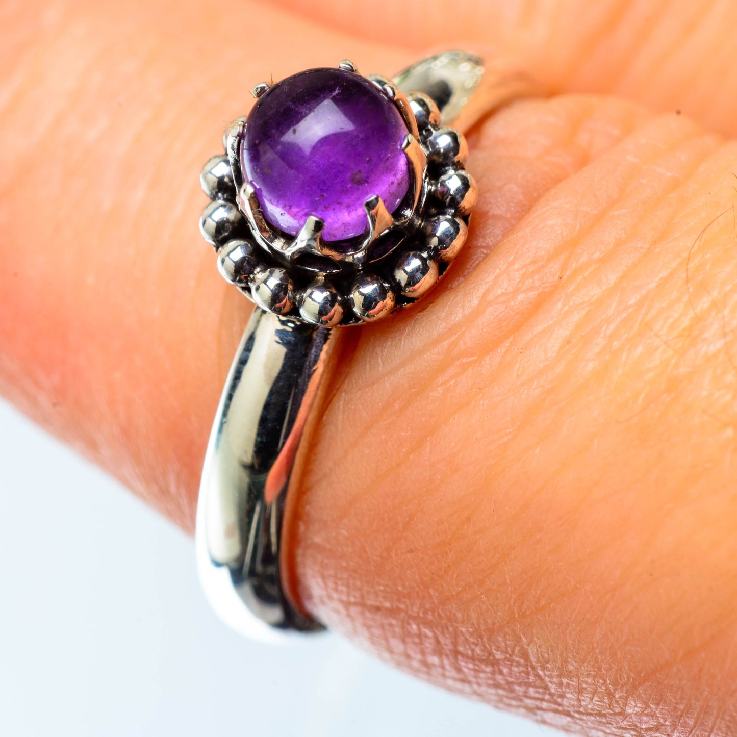 Amethyst Rings handcrafted by Ana Silver Co - RING25216
