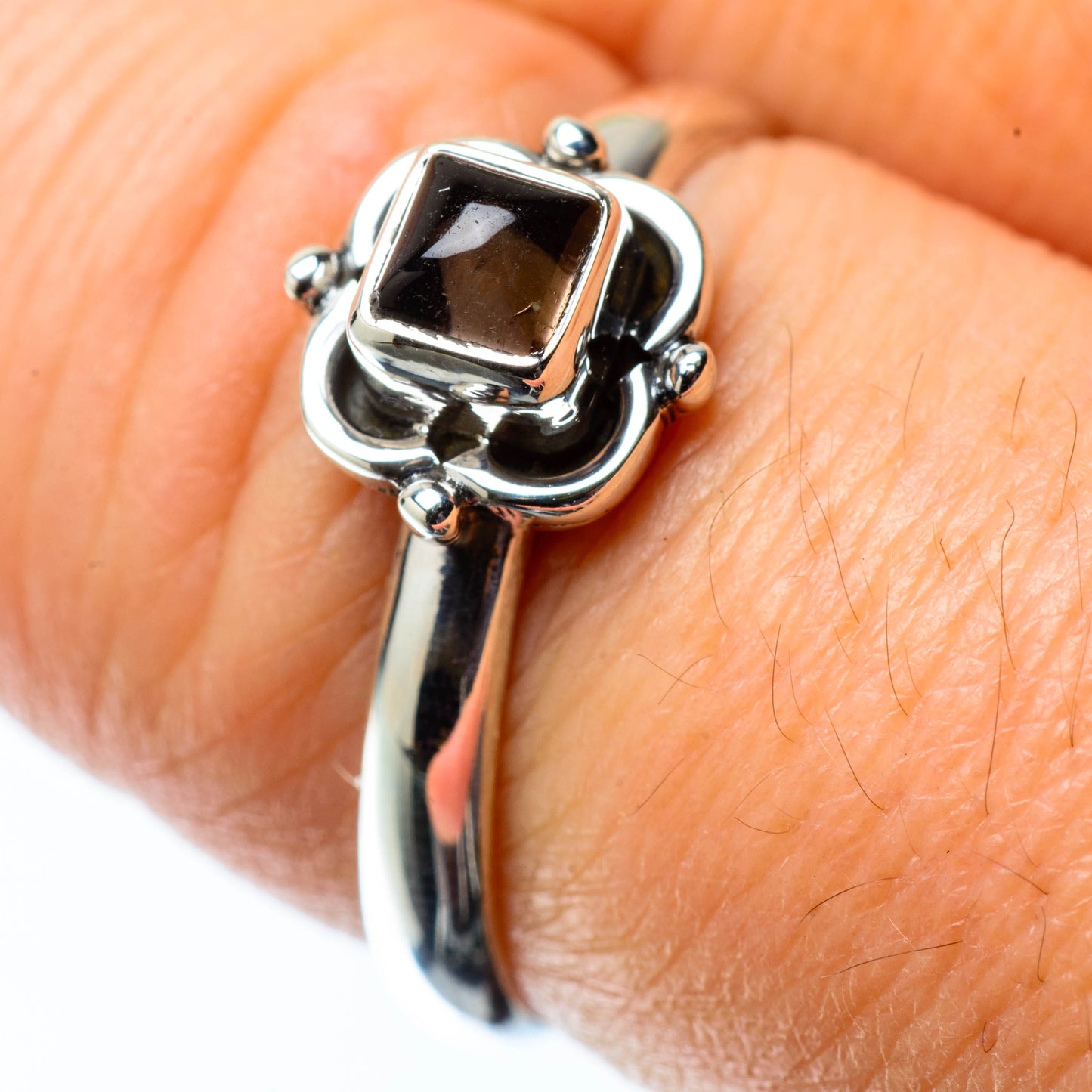 Smoky Quartz Rings handcrafted by Ana Silver Co - RING25310