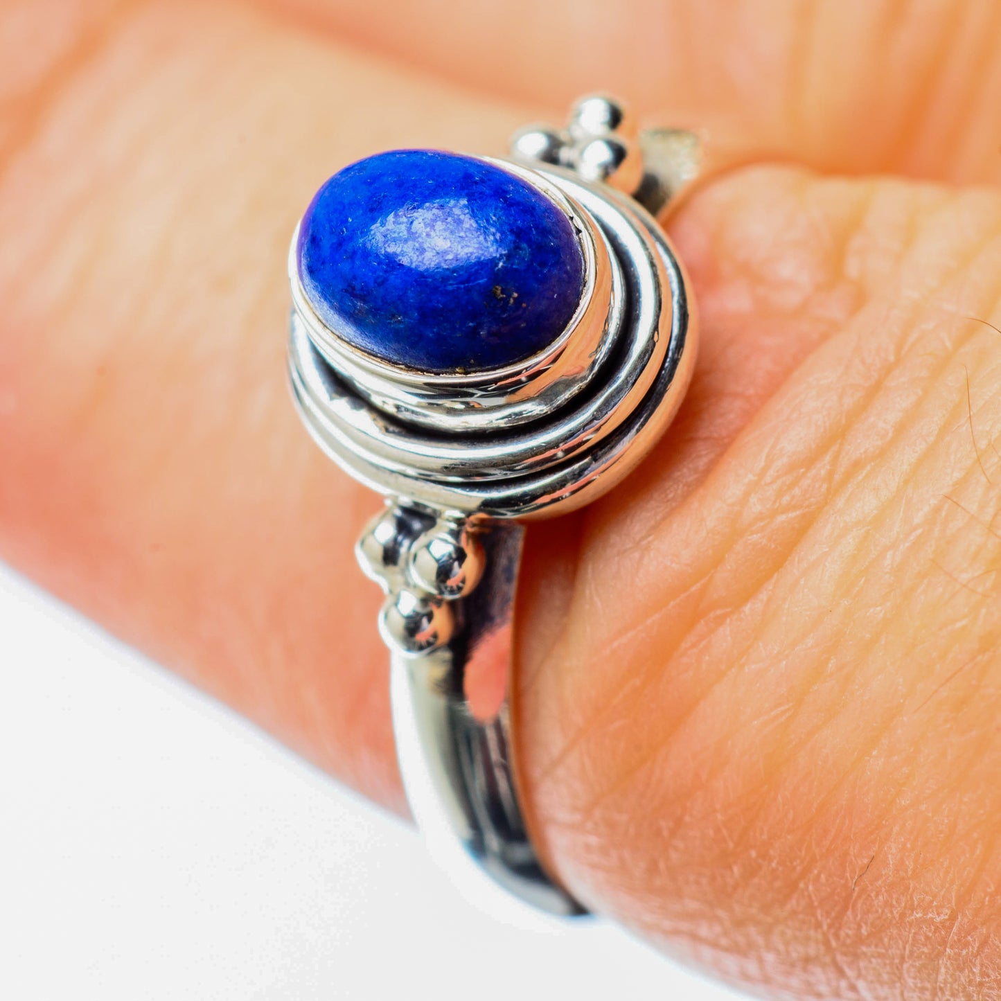 Lapis Lazuli Rings handcrafted by Ana Silver Co - RING25549