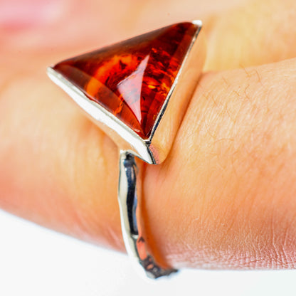 Baltic Amber Rings handcrafted by Ana Silver Co - RING25597