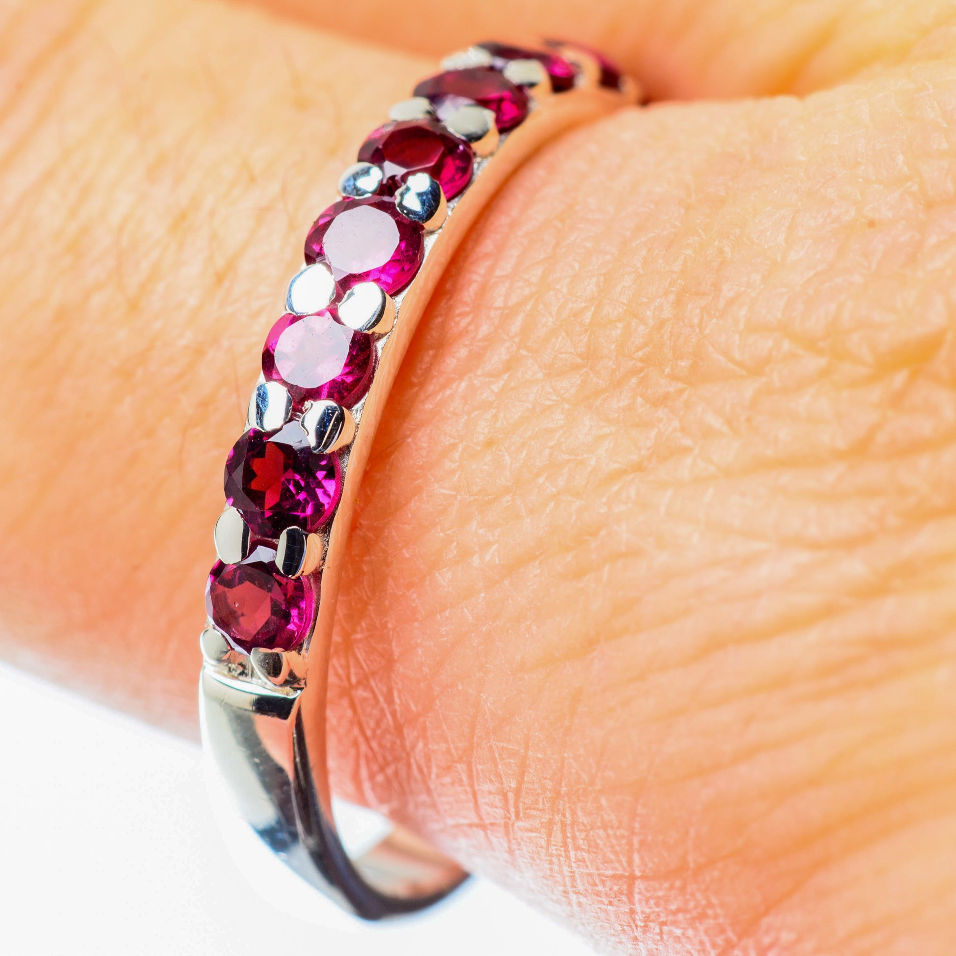 Pink Tourmaline Rings handcrafted by Ana Silver Co - RING25598