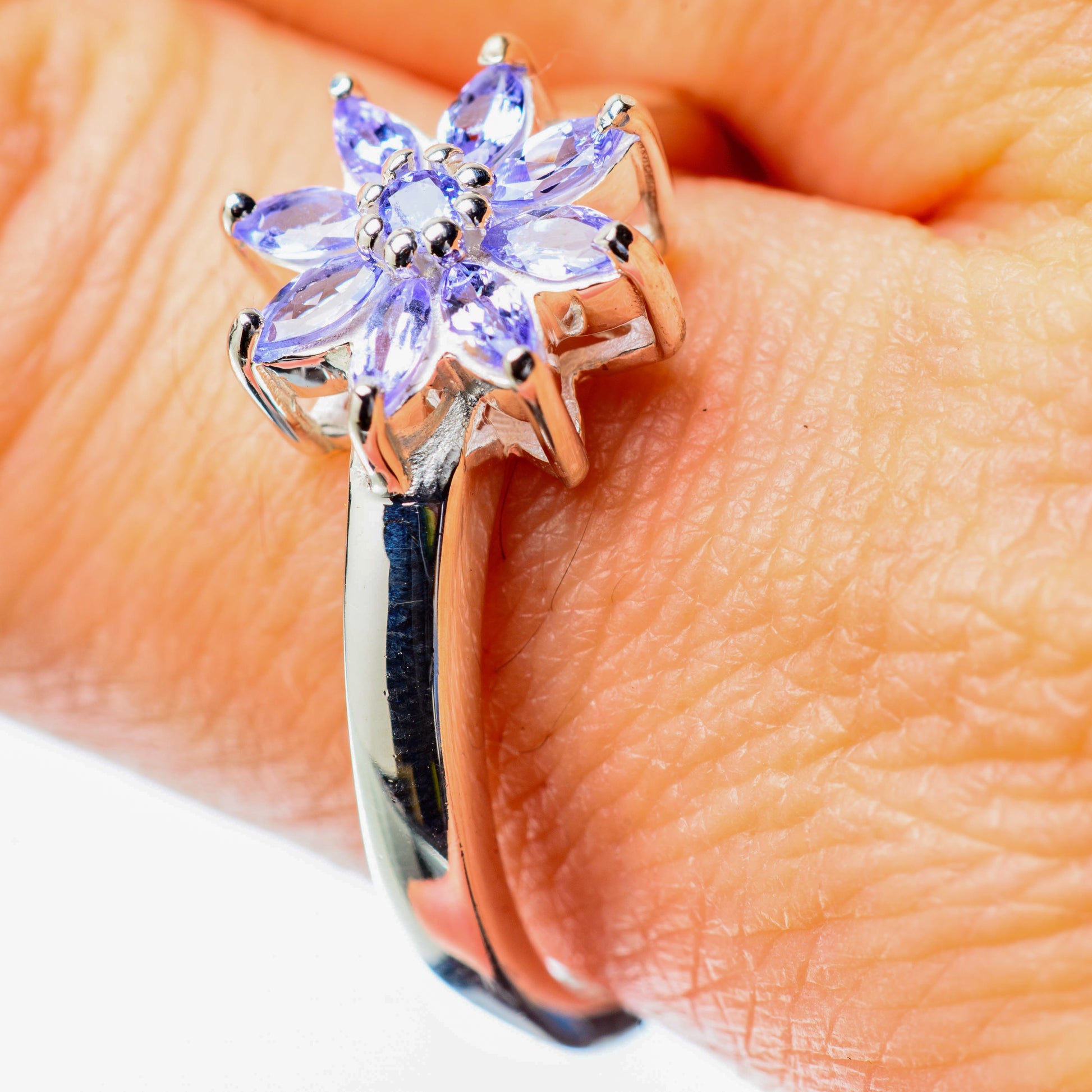 Tanzanite Rings handcrafted by Ana Silver Co - RING25789