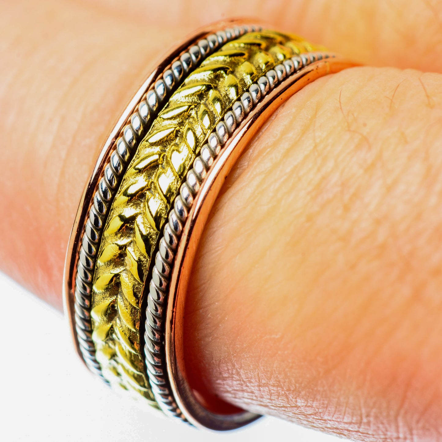 Meditation Spinner Rings handcrafted by Ana Silver Co - RING25793