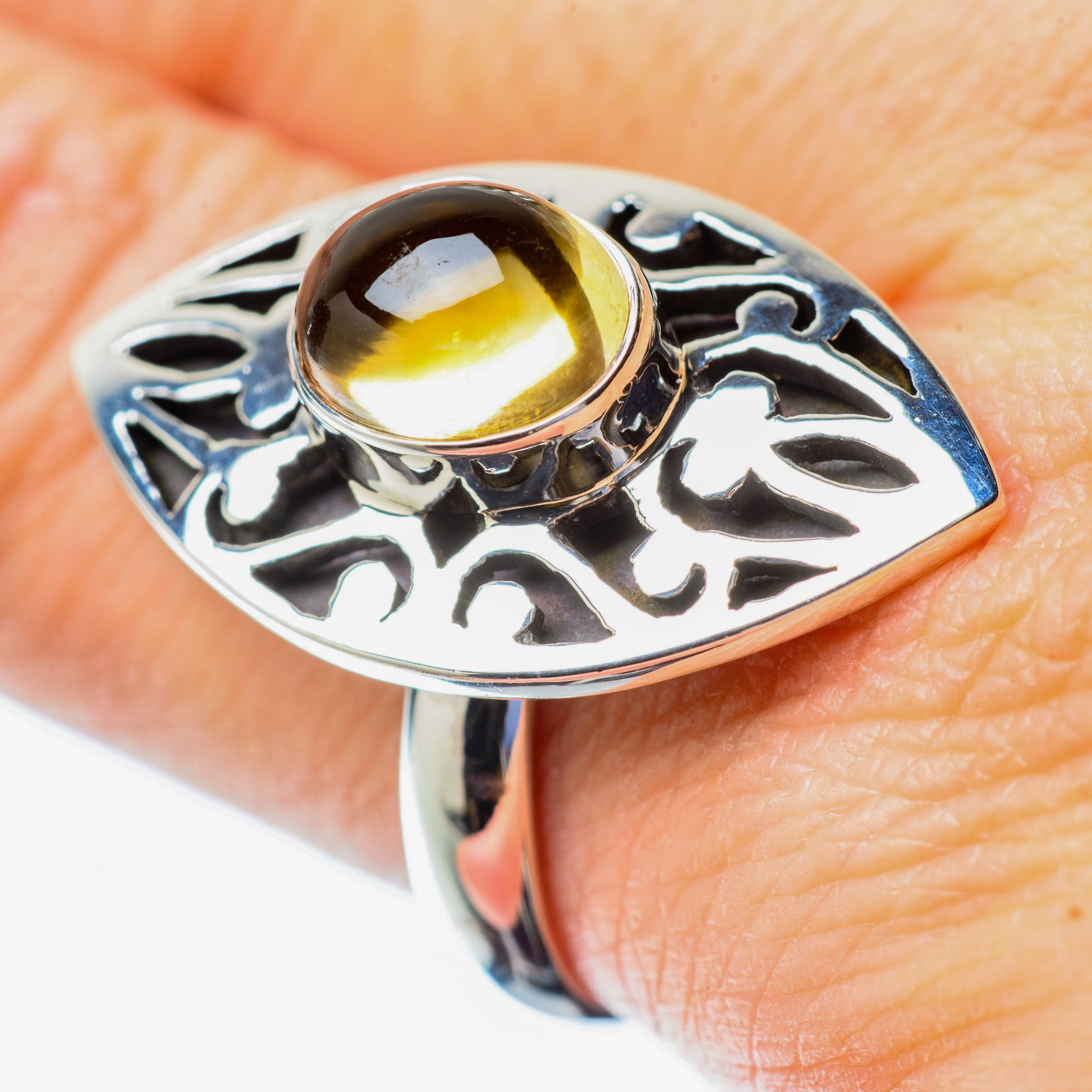 Citrine Rings handcrafted by Ana Silver Co - RING25888
