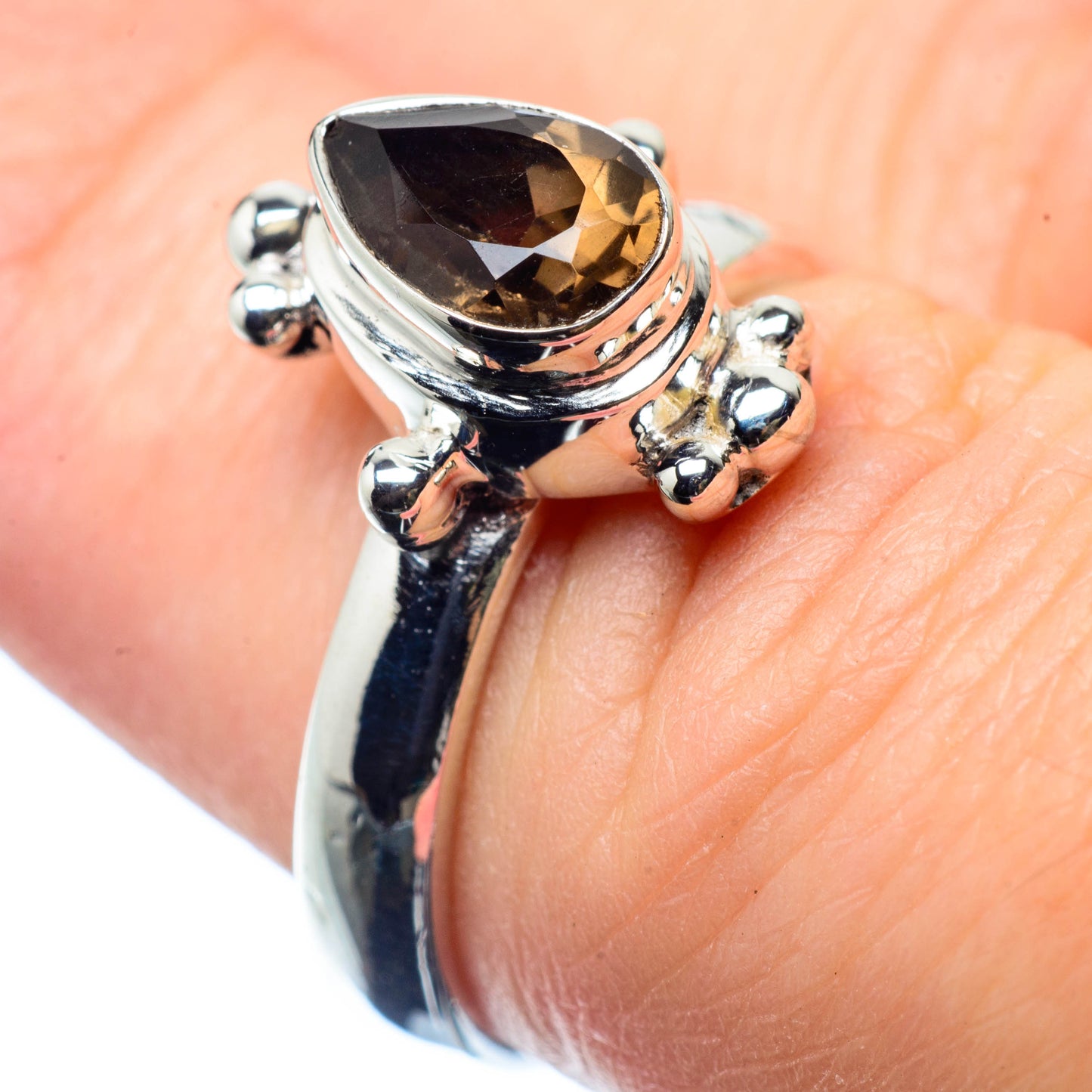 Smoky Quartz Rings handcrafted by Ana Silver Co - RING25981