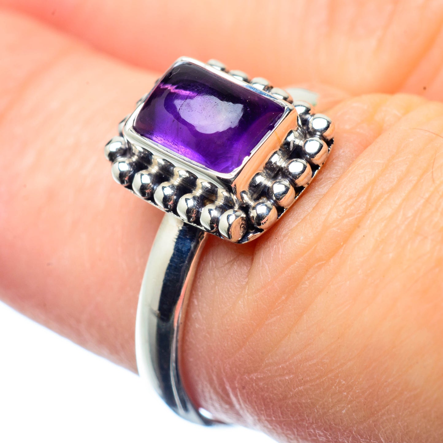 Amethyst Rings handcrafted by Ana Silver Co - RING26022