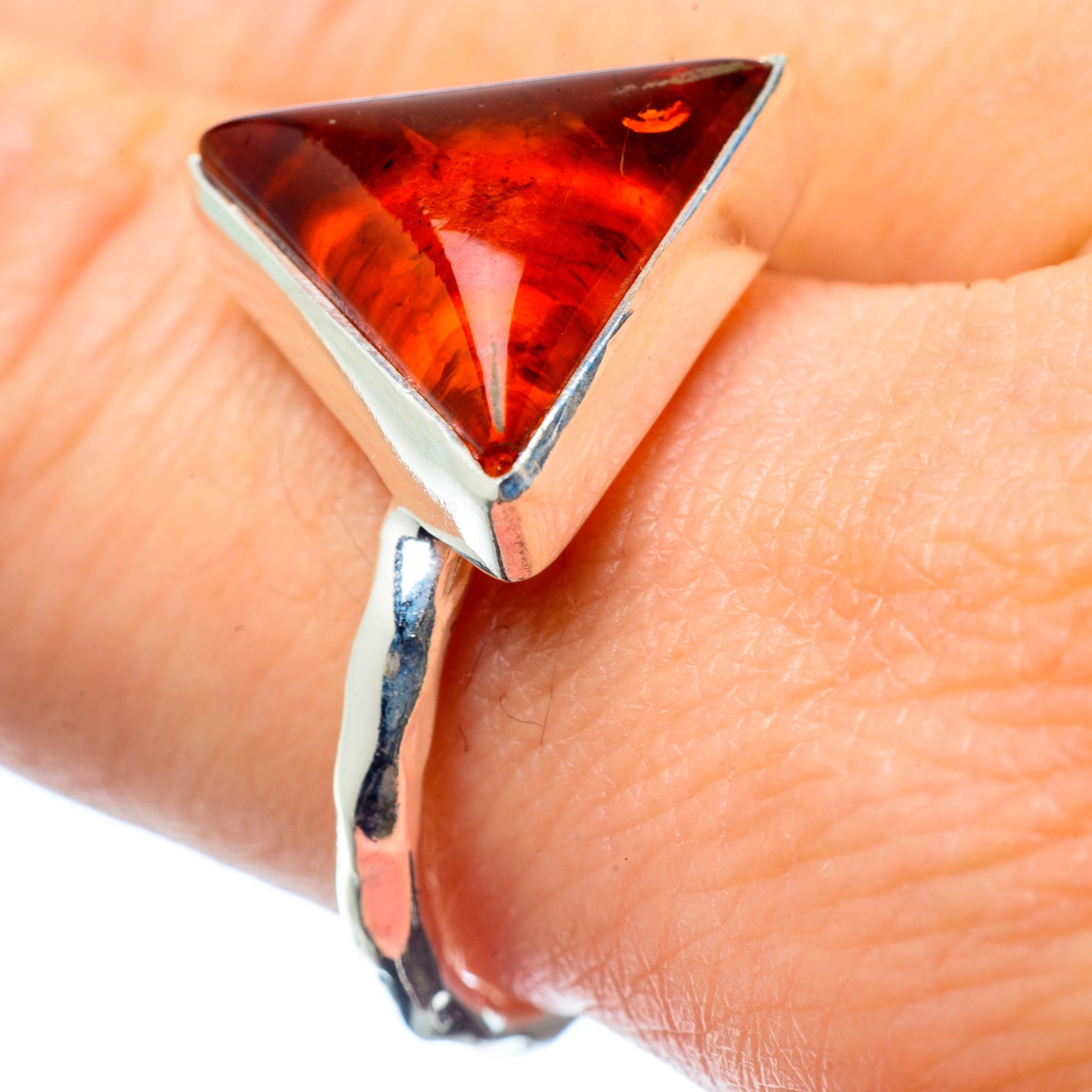 Baltic Amber Rings handcrafted by Ana Silver Co - RING26050