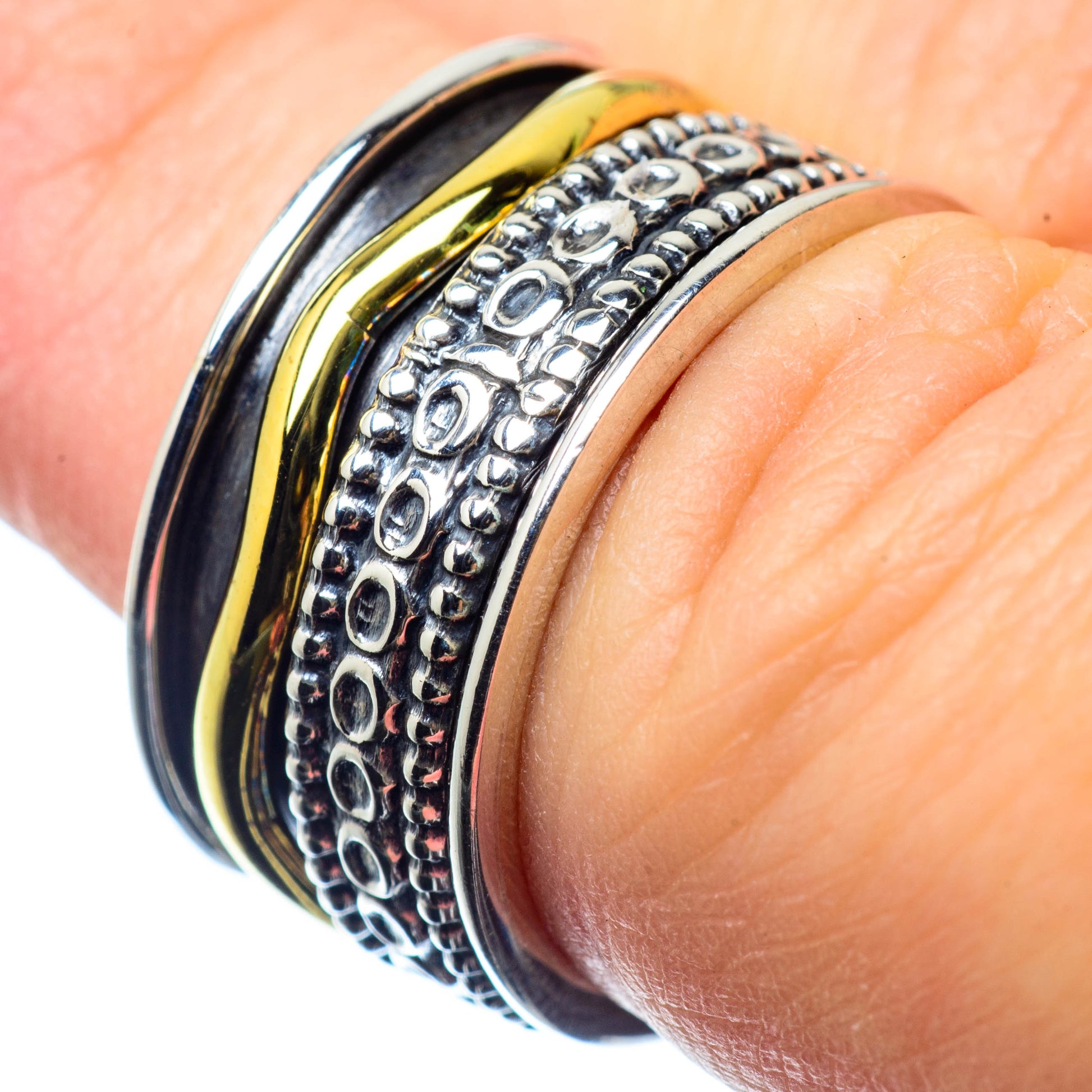 Meditation Spinner Rings handcrafted by Ana Silver Co - RING26056