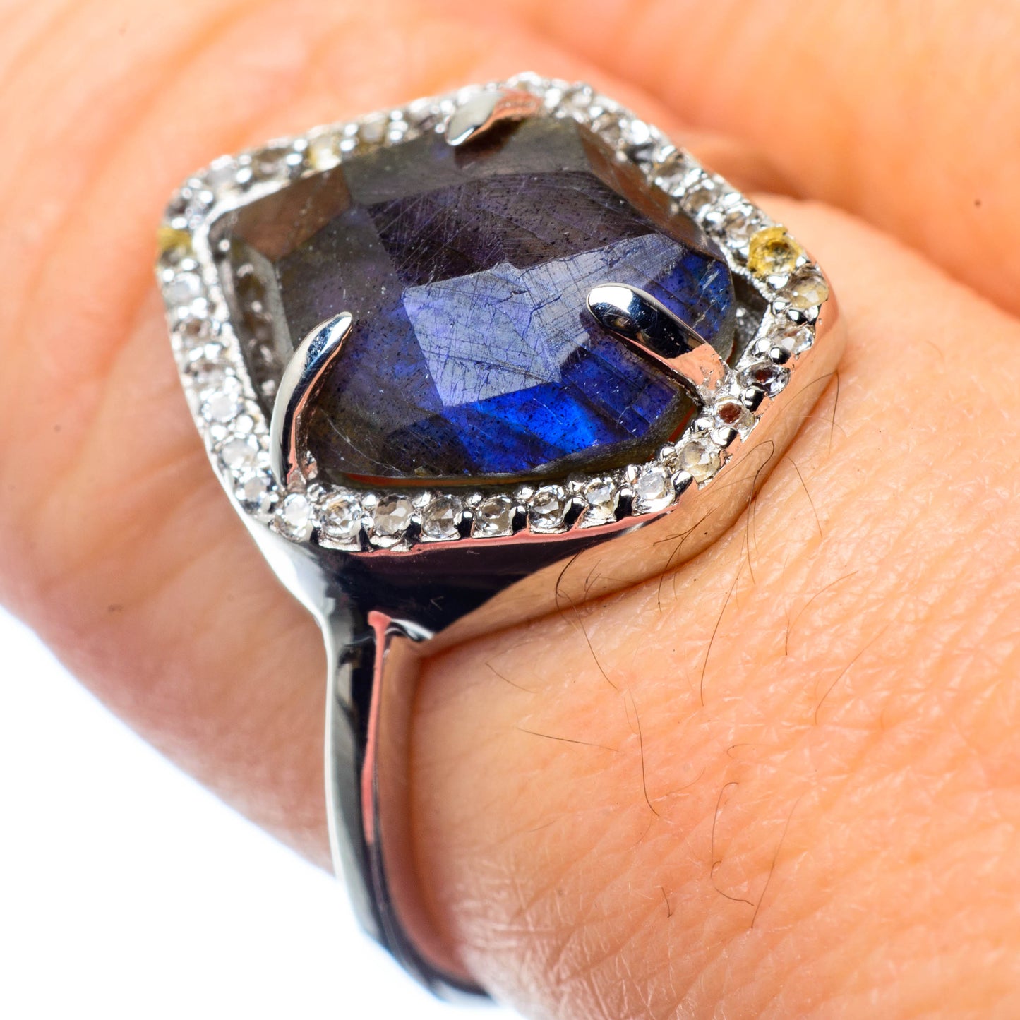 Labradorite Rings handcrafted by Ana Silver Co - RING26067