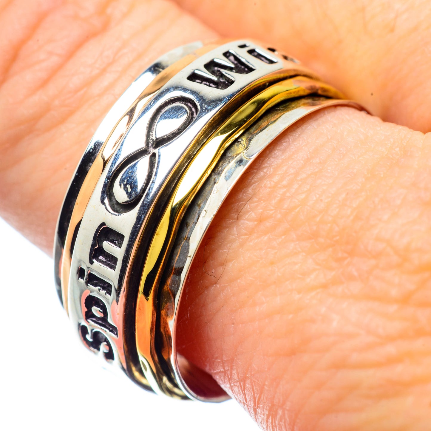 Meditation Spinner Rings handcrafted by Ana Silver Co - RING26086