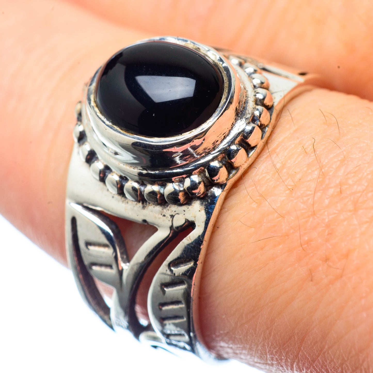 Black Onyx Rings handcrafted by Ana Silver Co - RING26087