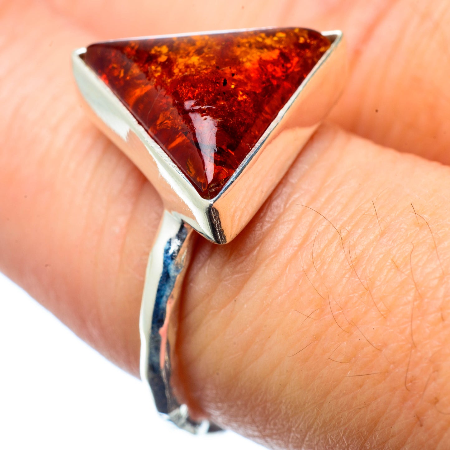 Baltic Amber Rings handcrafted by Ana Silver Co - RING26254