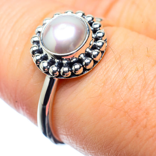 Cultured Pearl Rings handcrafted by Ana Silver Co - RING26326