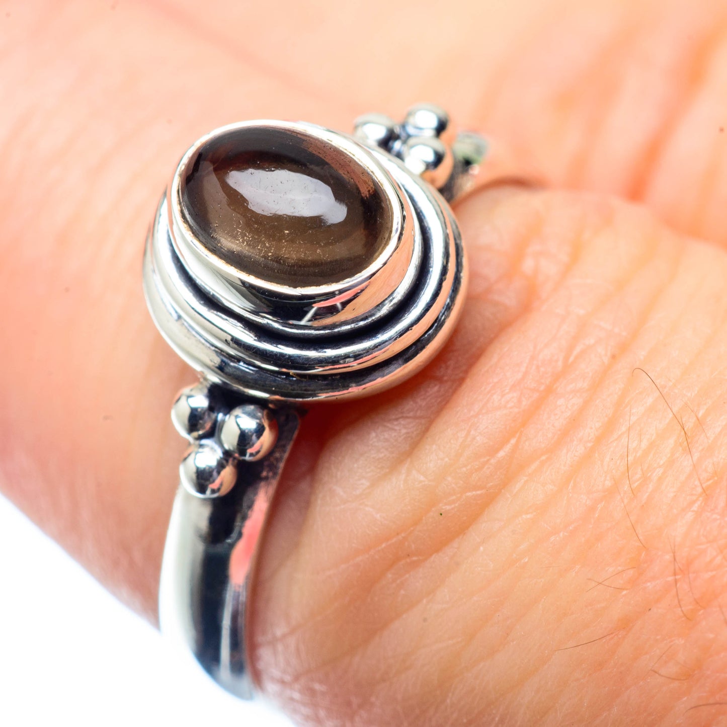Smoky Quartz Rings handcrafted by Ana Silver Co - RING26351