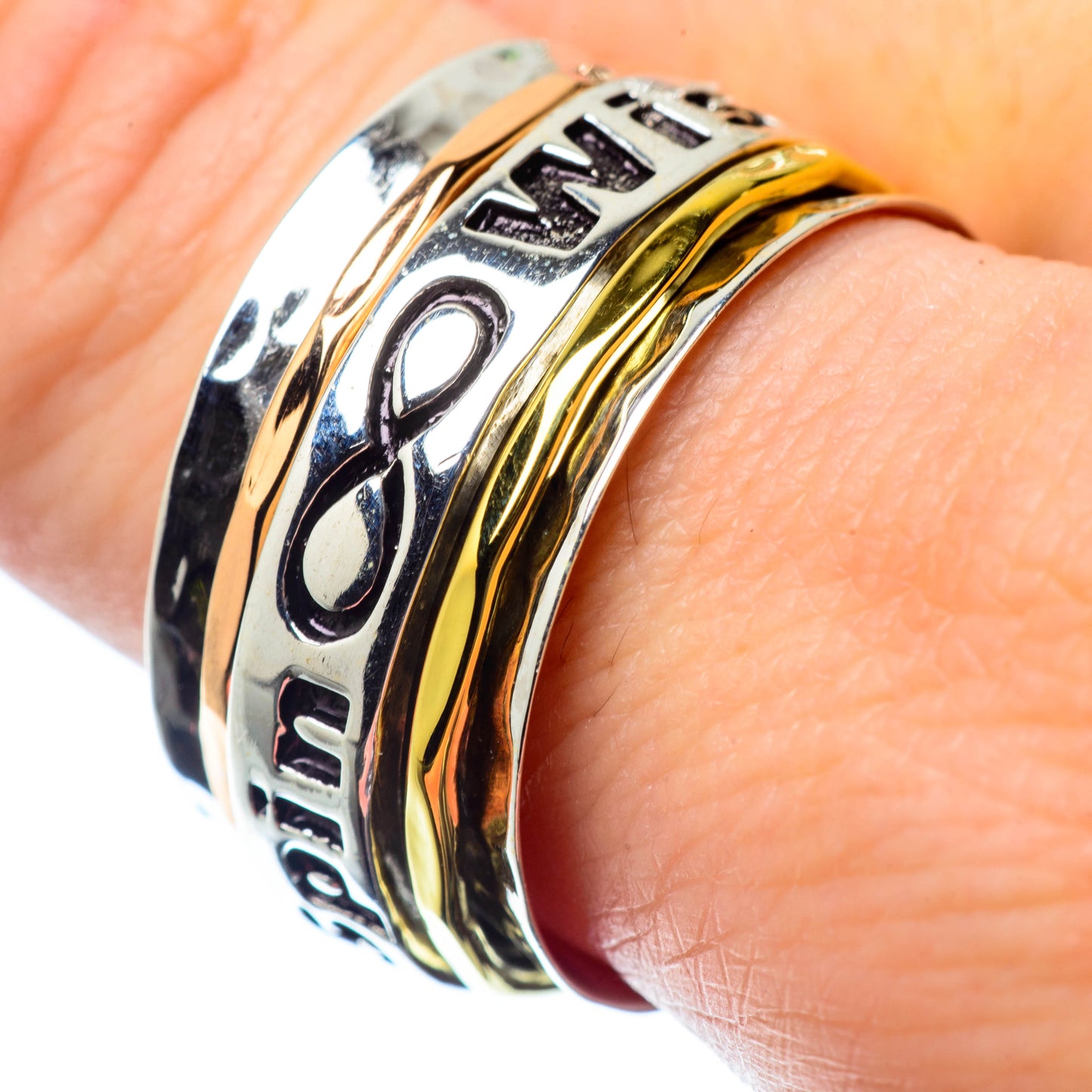 Meditation Spinner Rings handcrafted by Ana Silver Co - RING26511