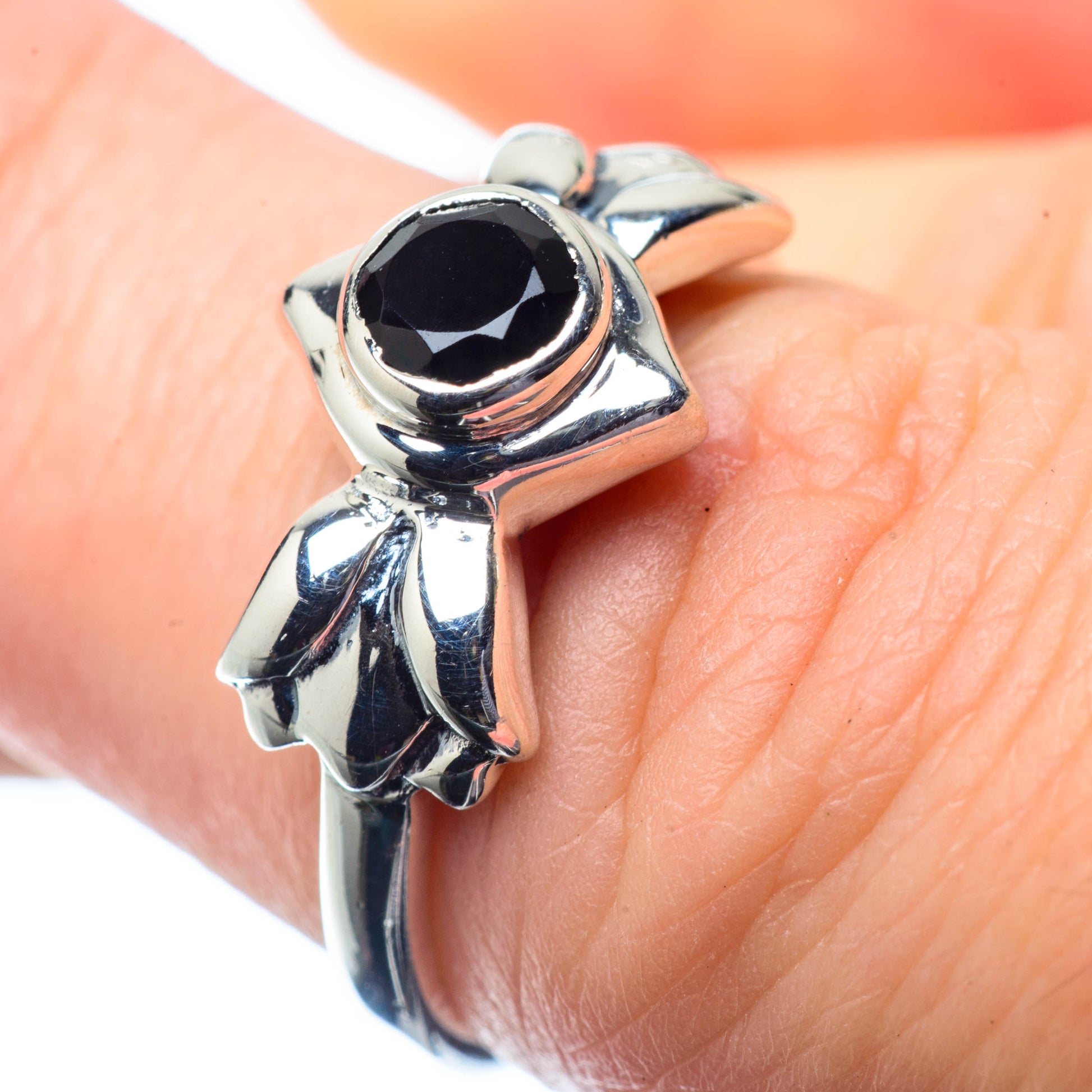 Black Onyx Rings handcrafted by Ana Silver Co - RING26513