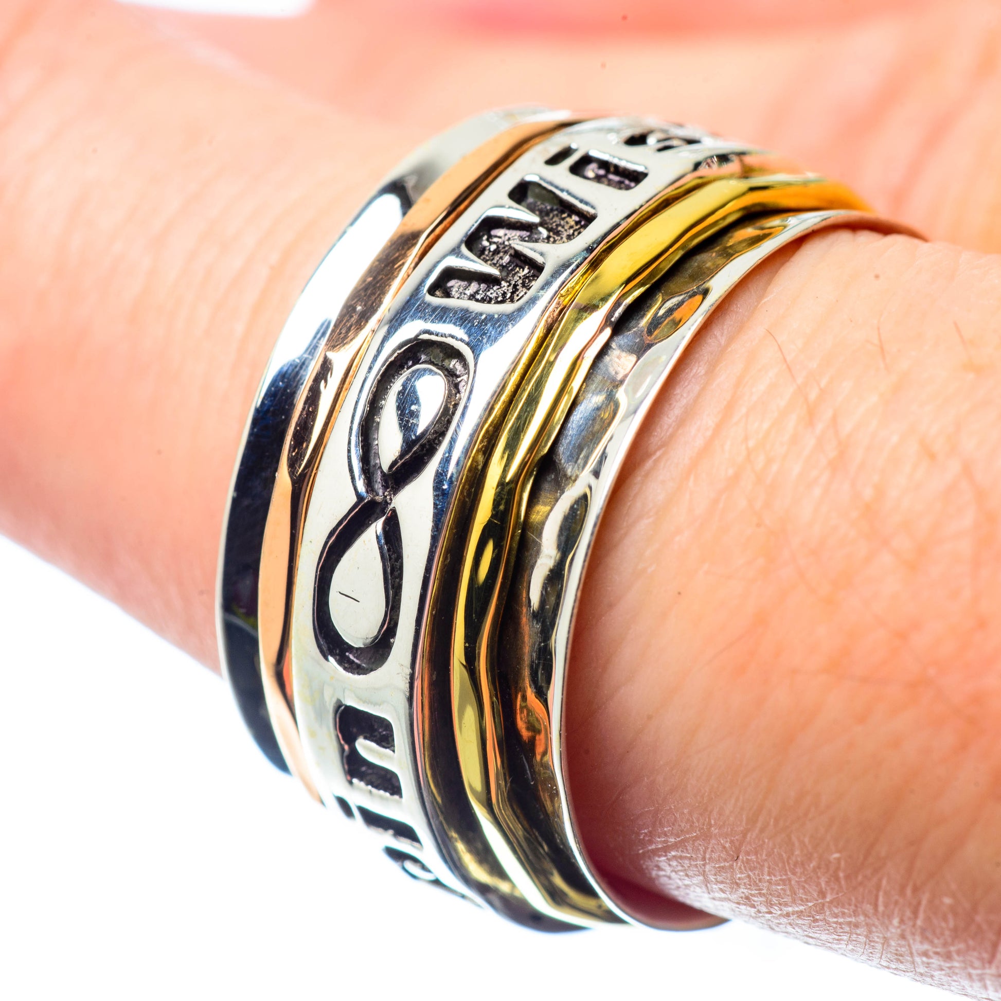 Meditation Spinner Rings handcrafted by Ana Silver Co - RING26599