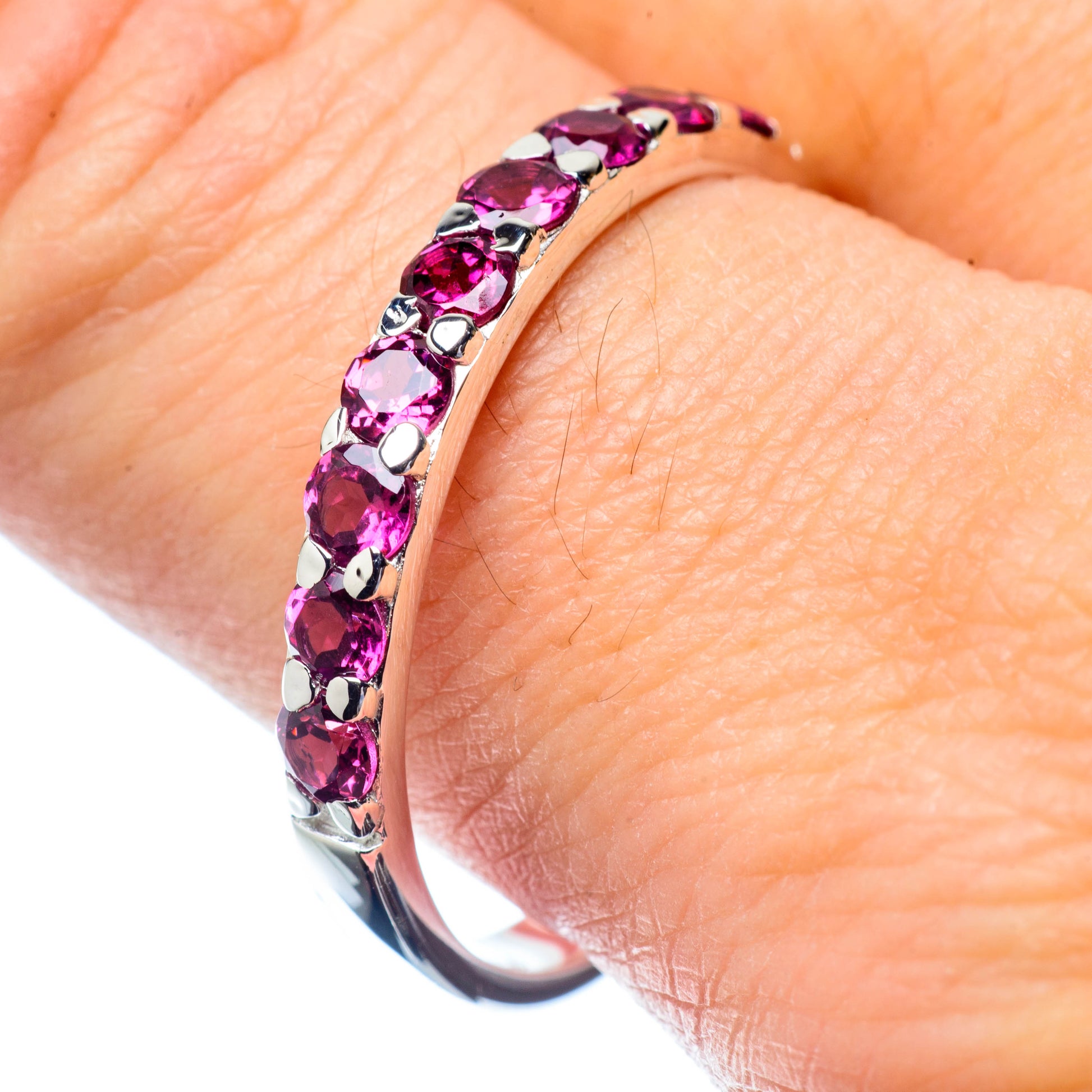 Pink Tourmaline Rings handcrafted by Ana Silver Co - RING26717