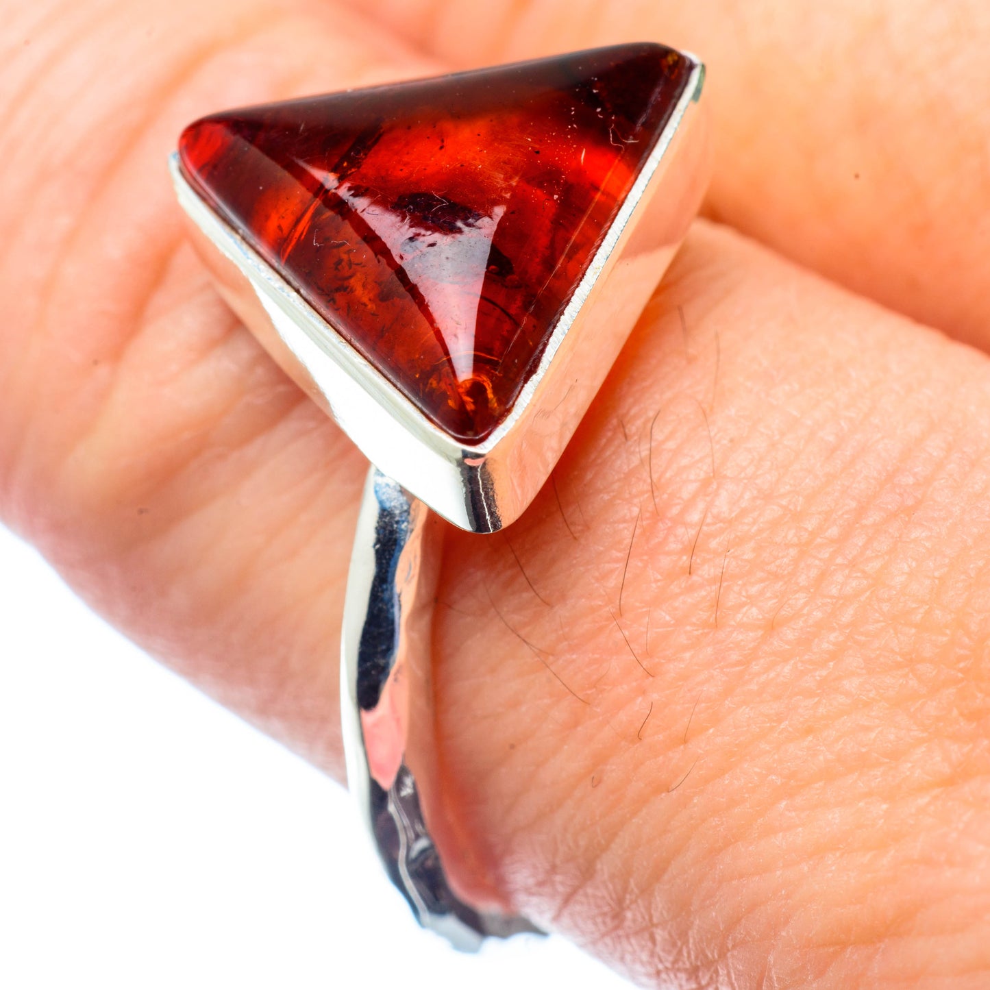 Baltic Amber Rings handcrafted by Ana Silver Co - RING26748